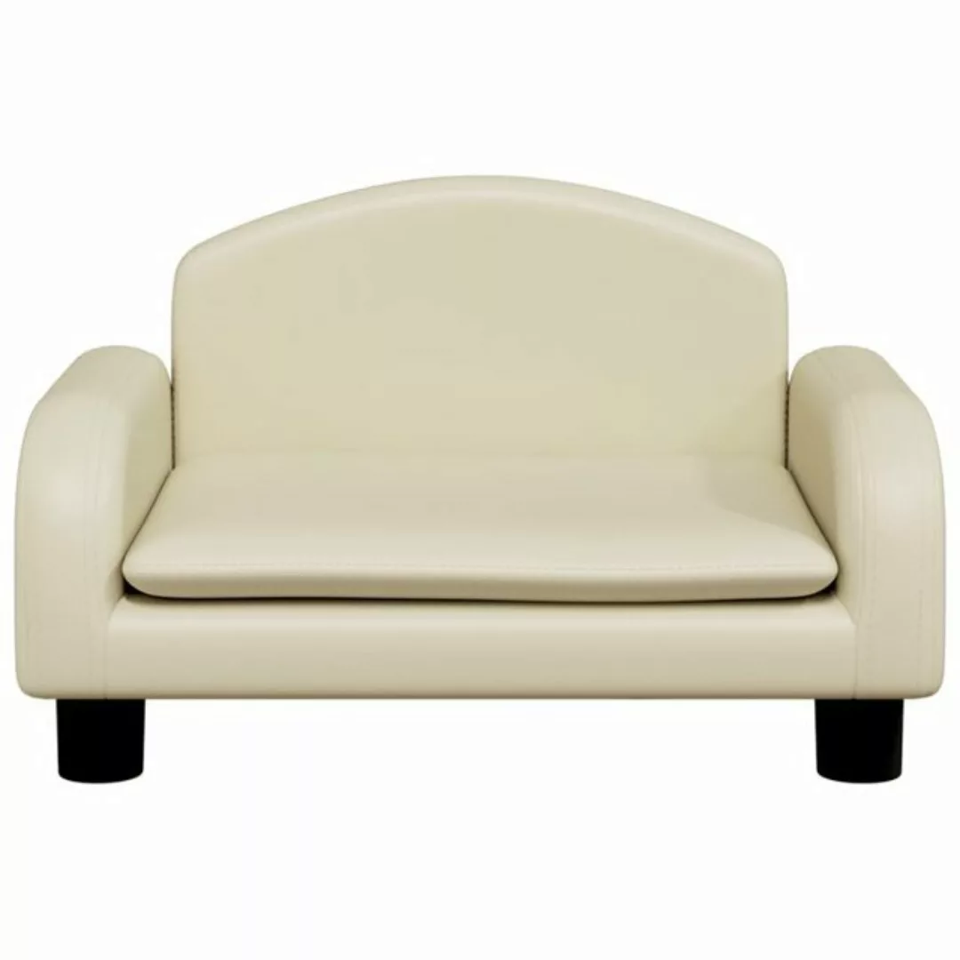 vidaXL Kindersofa Kindersofa Creme 50x40x30 cm Kunstleder Kindercouch Kinde günstig online kaufen