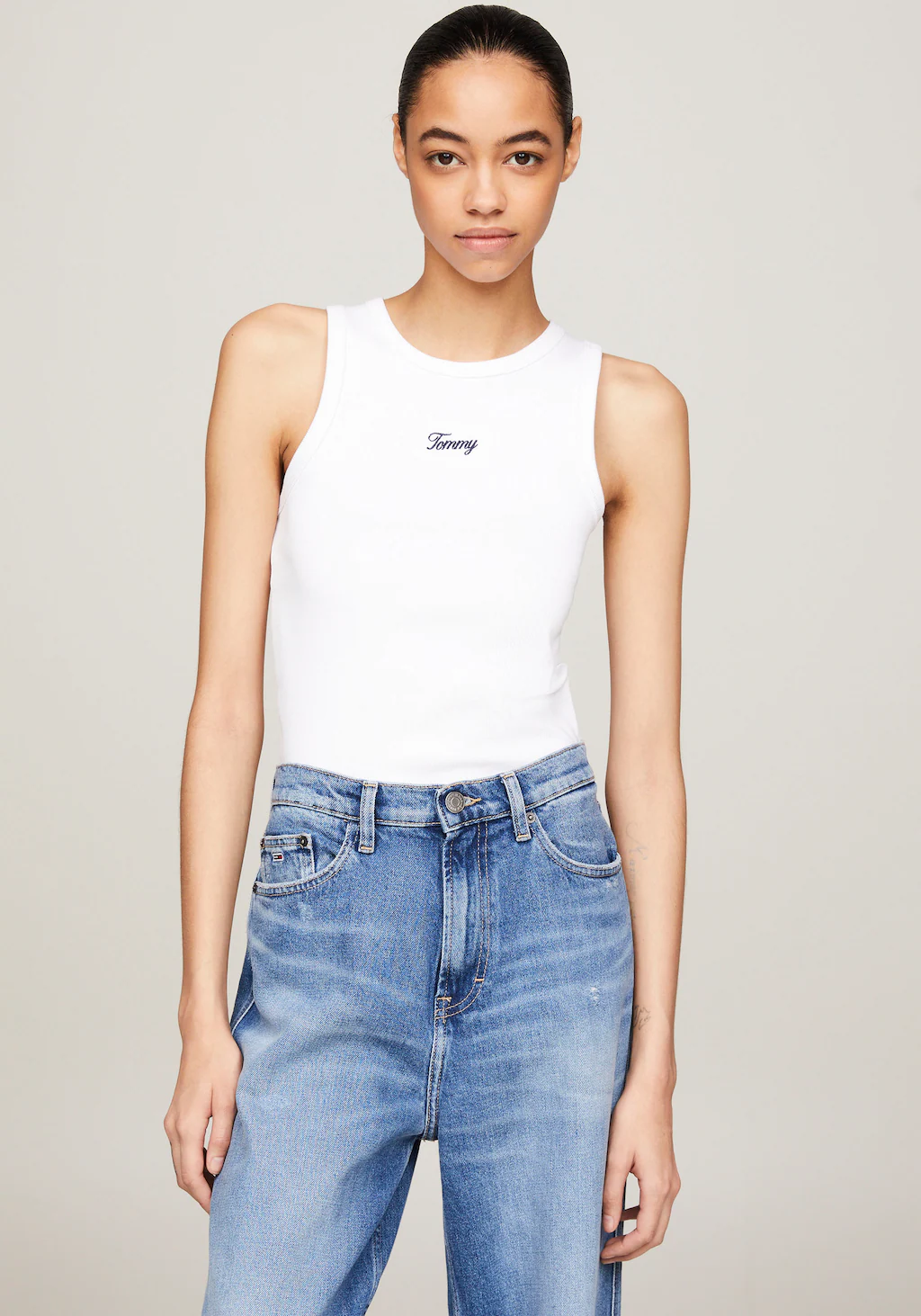 Tommy Jeans Tanktop "TJW SLIM SCRIPT TANK EXT", Mit Tommy Logo-Schriftzug günstig online kaufen