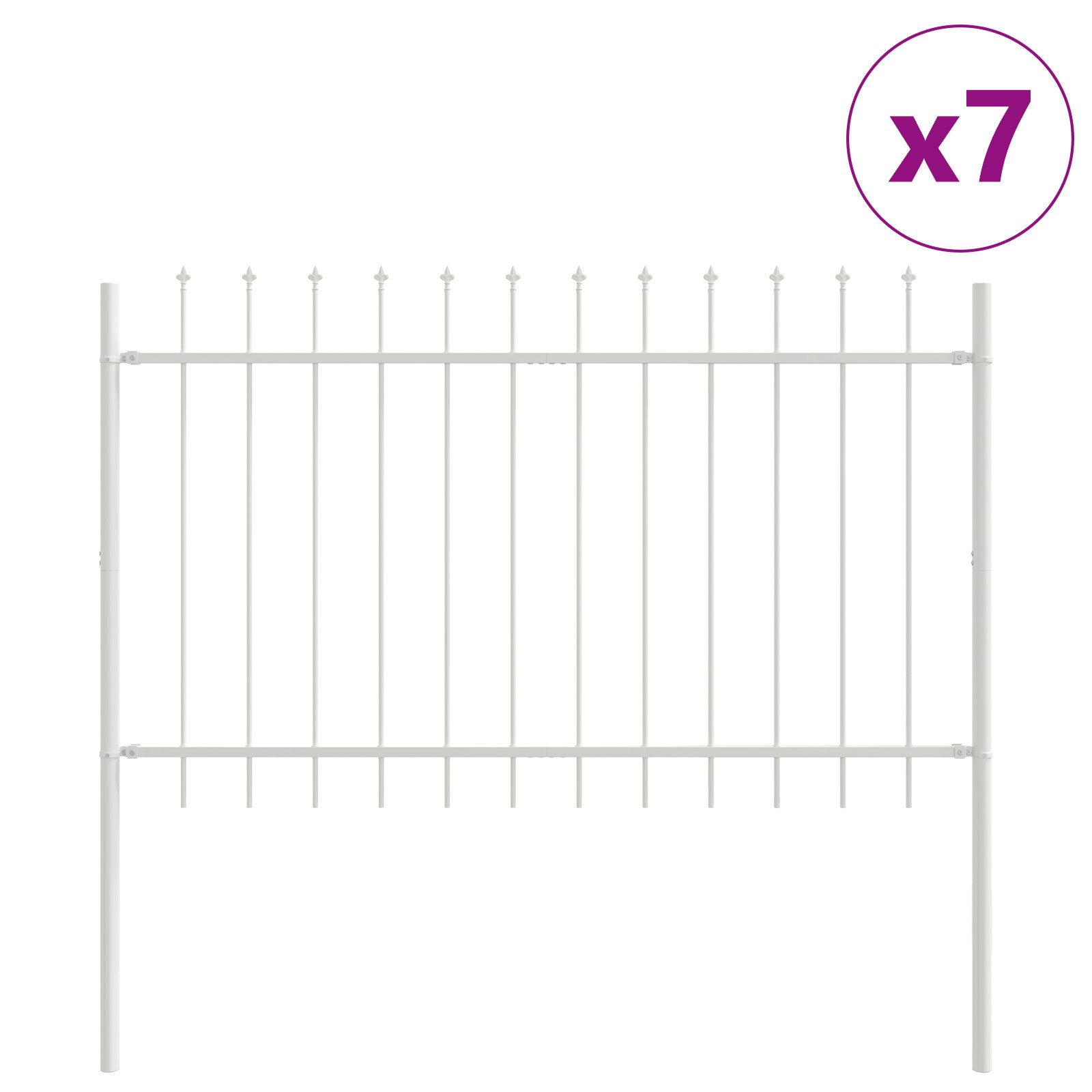 vidaXL Gartenzaun Gartenzaun mit Spitze – günstig online kaufen