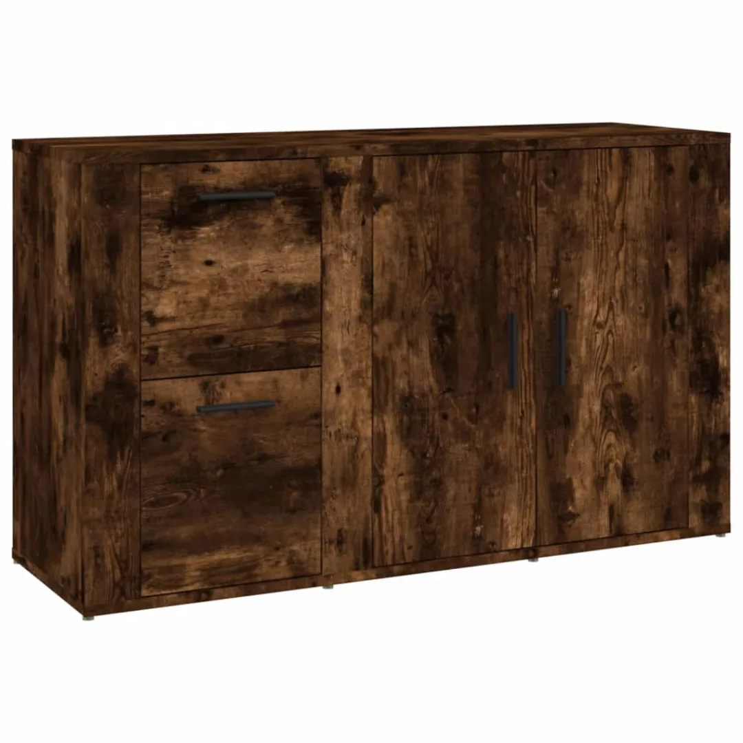 Vidaxl Sideboard Räuchereiche 100x33x59,5 Cm Holzwerkstoff günstig online kaufen