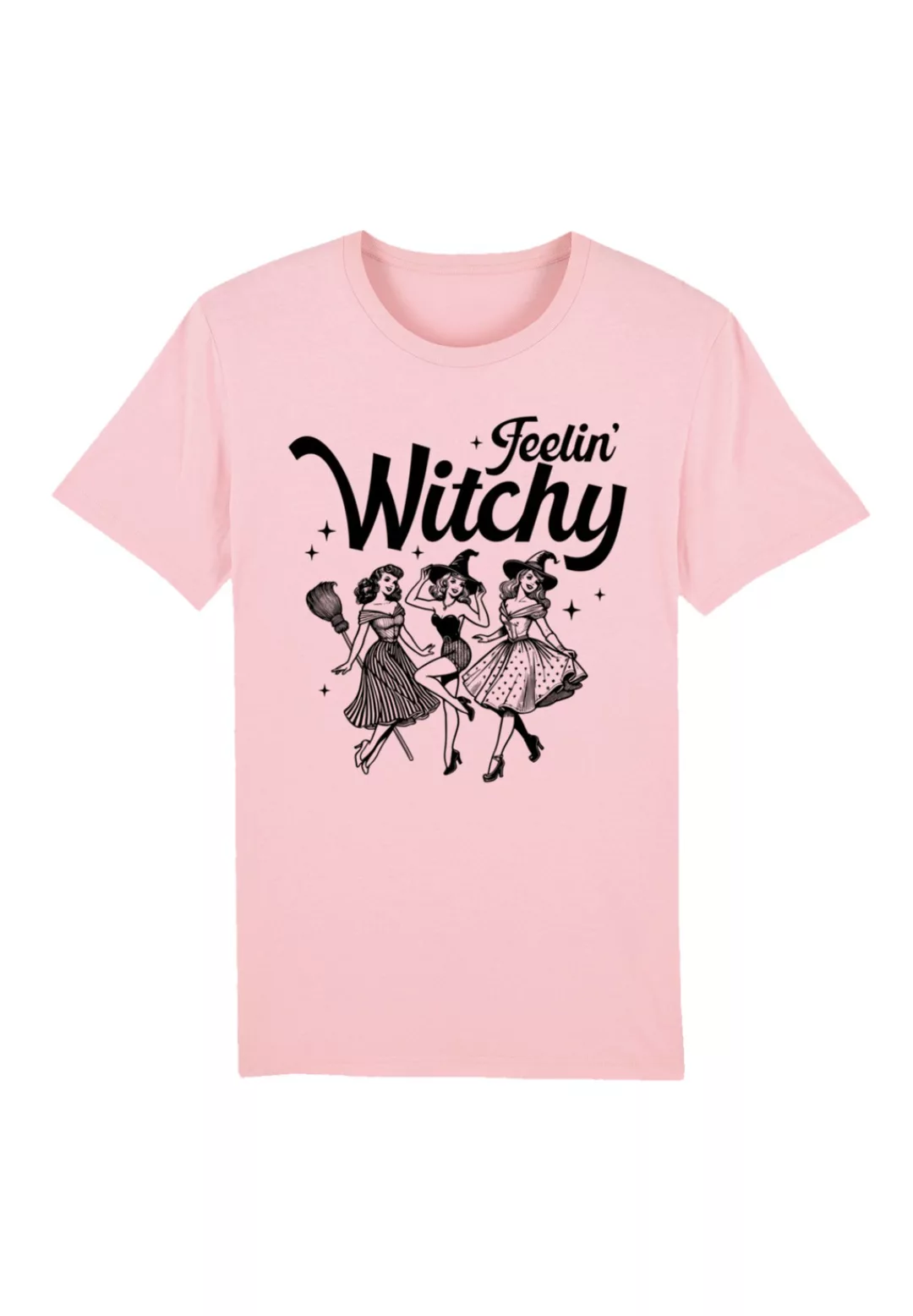 F4NT4STIC T-Shirt "Halloween Witch feelin witchy", Premium Qualität, Hallow günstig online kaufen