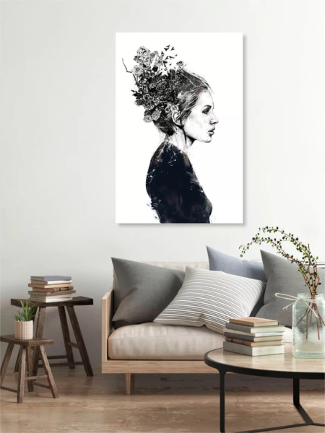 Poster / Leinwandbild - Blooming Girl günstig online kaufen