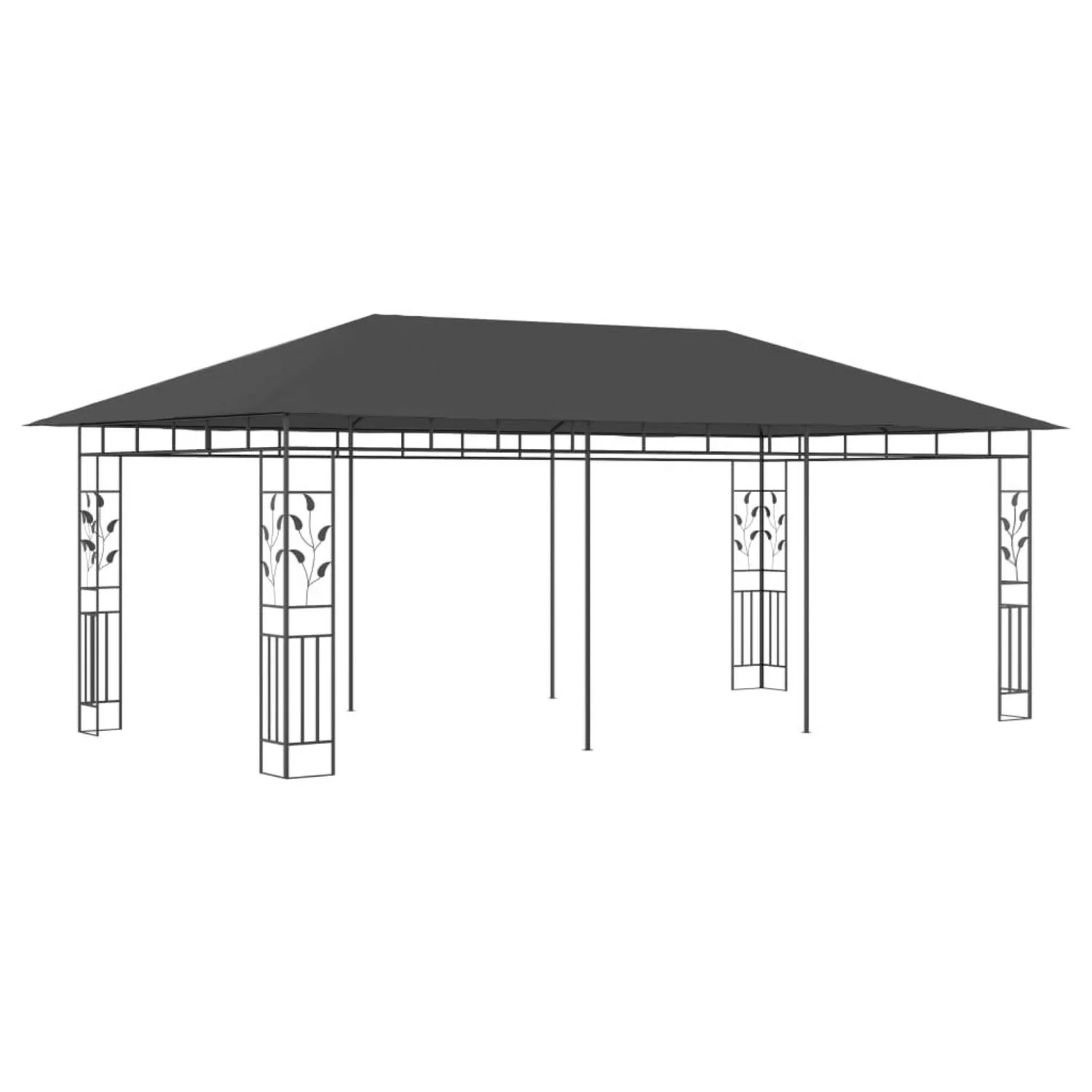 Pavillon Mit Moskitonetz 6x3x2,73 M Anthrazit günstig online kaufen