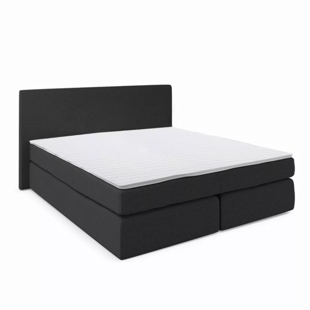 VitaliSpa® Boxspringbett, Schwarz, 140 x 200 cm günstig online kaufen