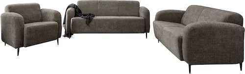 INOSIGN Polstergarnitur »Marone«, (Set, 3 tlg., 3-Sitzer, 2-Sitzer, Sessel) günstig online kaufen