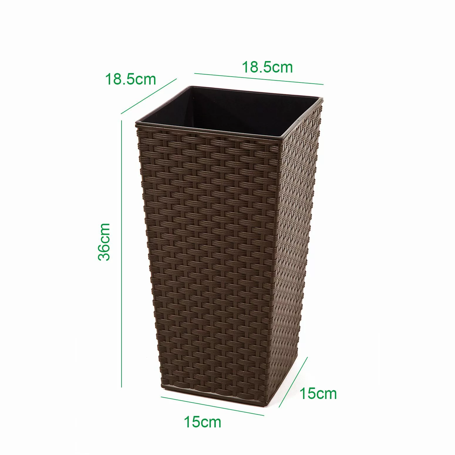 KAGM Pflanzkübel Blumenkübel Blumentopf in Rattan-Optik günstig online kaufen