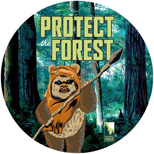 Komar Fototapete Star Wars Protect the Forest D: ca. 125 cm günstig online kaufen