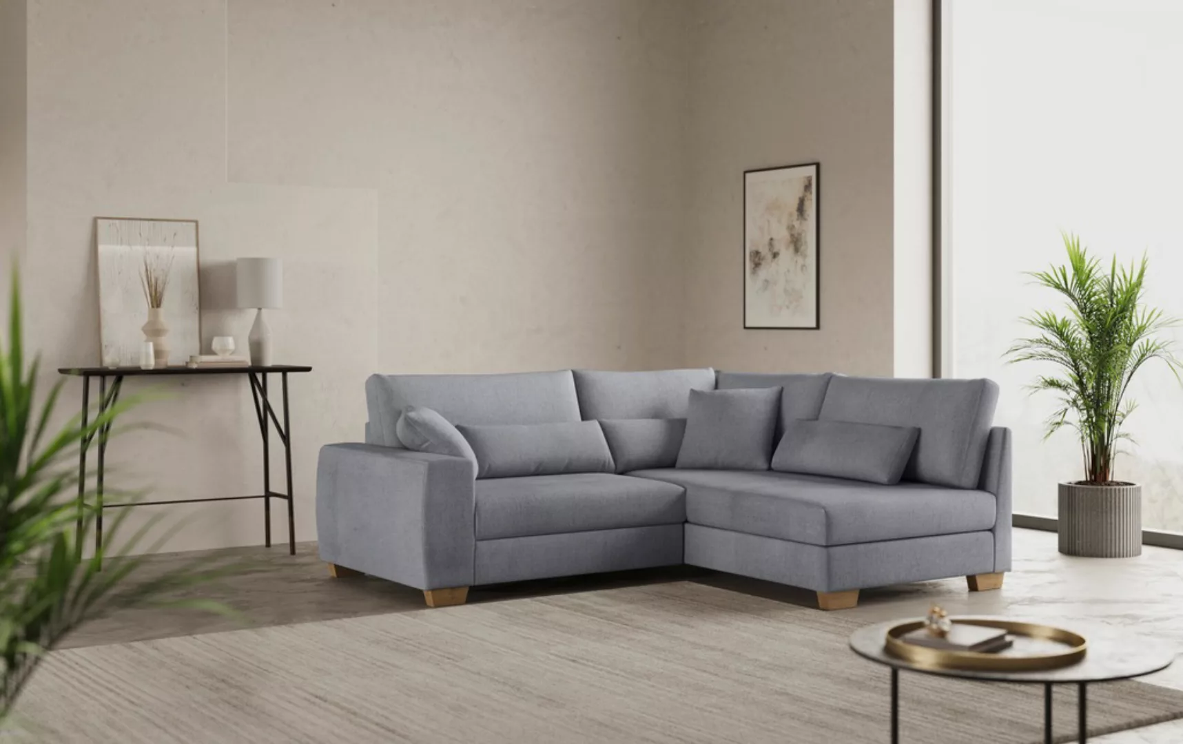 Home affaire Ecksofa "Helena II DuraSpring", mit Taschenfederkern, bis 140 günstig online kaufen