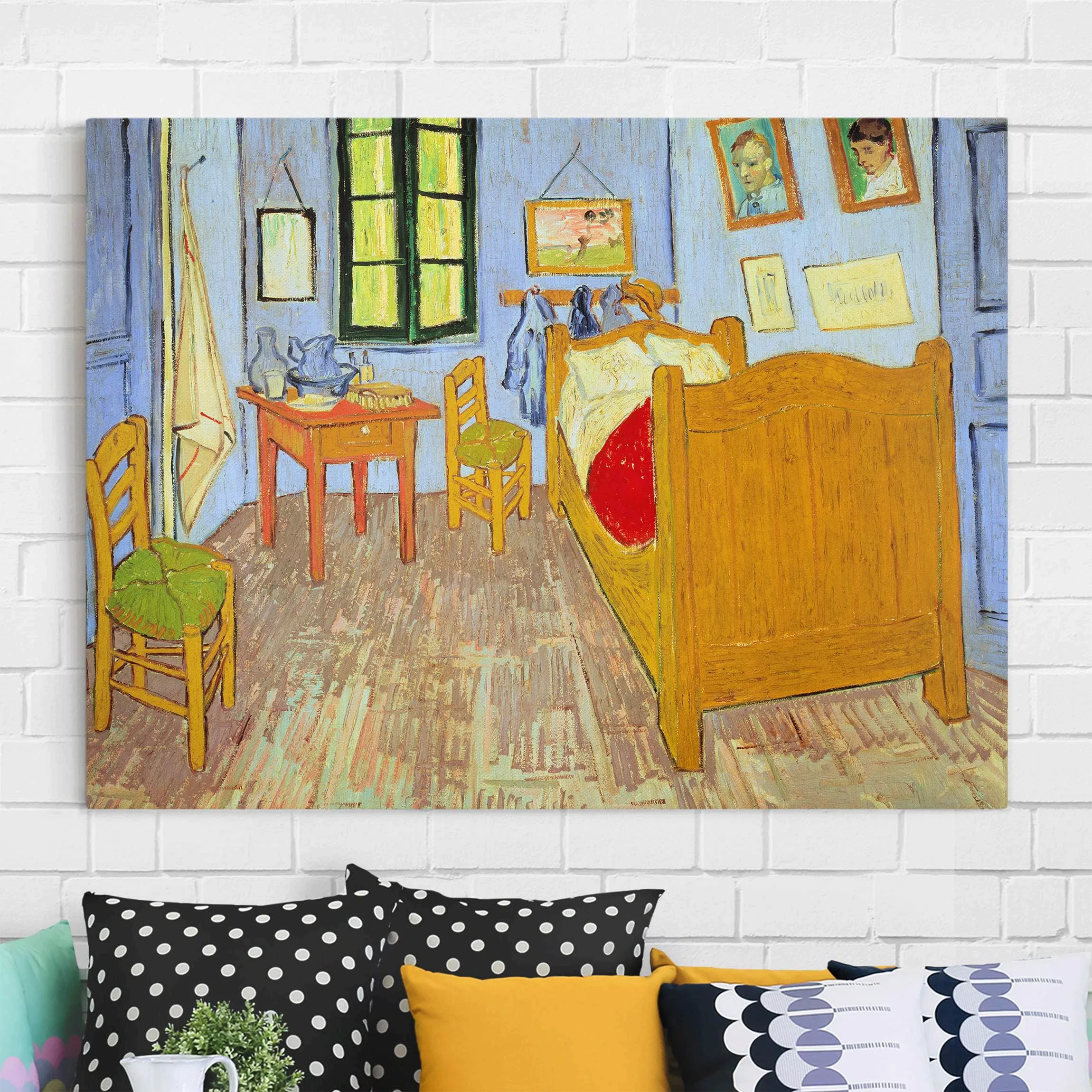 Leinwandbild Kunstdruck - Querformat Vincent van Gogh - Schlafzimmer in Arl günstig online kaufen