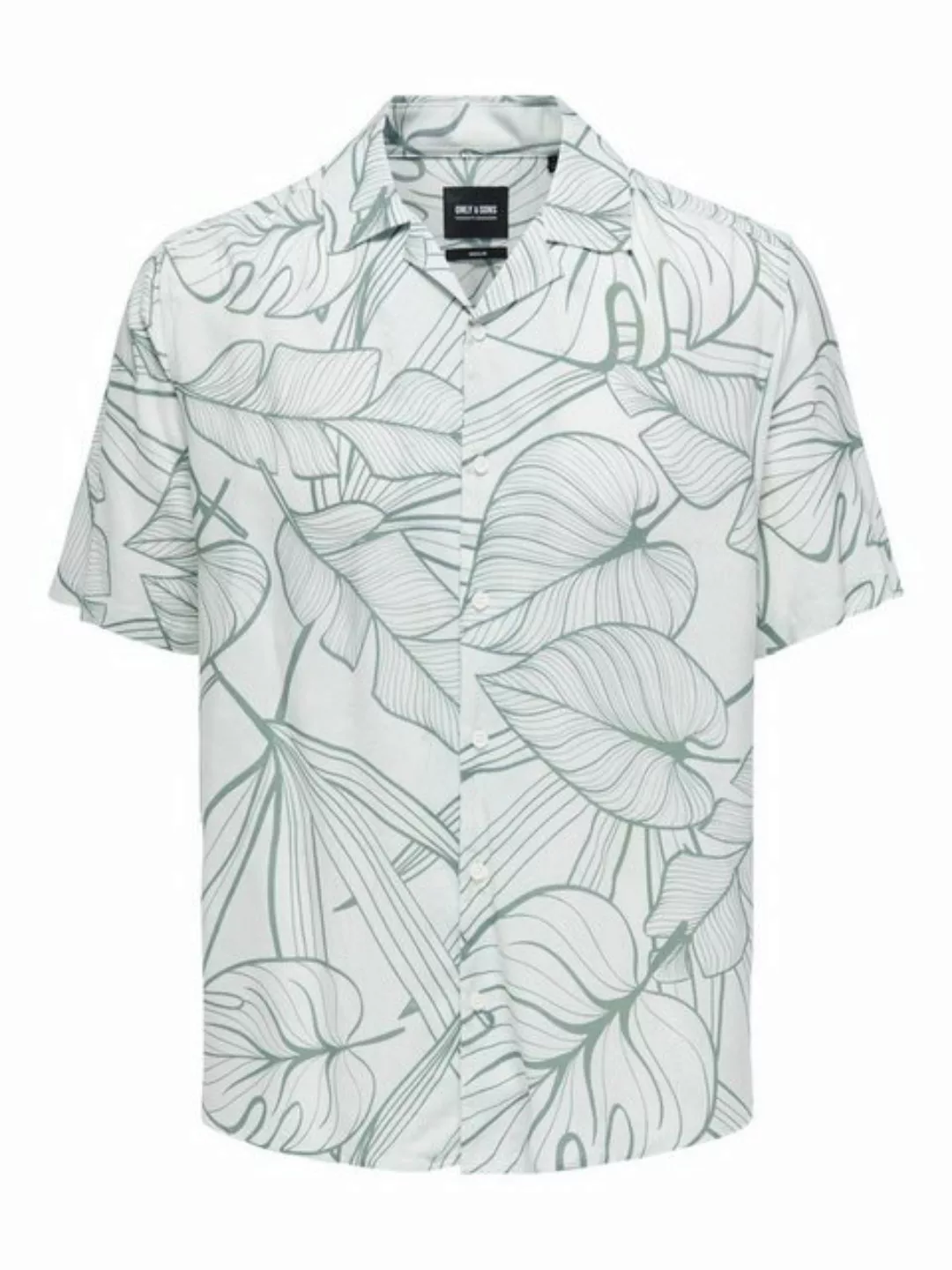 ONLY & SONS Kurzarmhemd Hemd mit Resort Kragen lässig und bequem 7346 in We günstig online kaufen