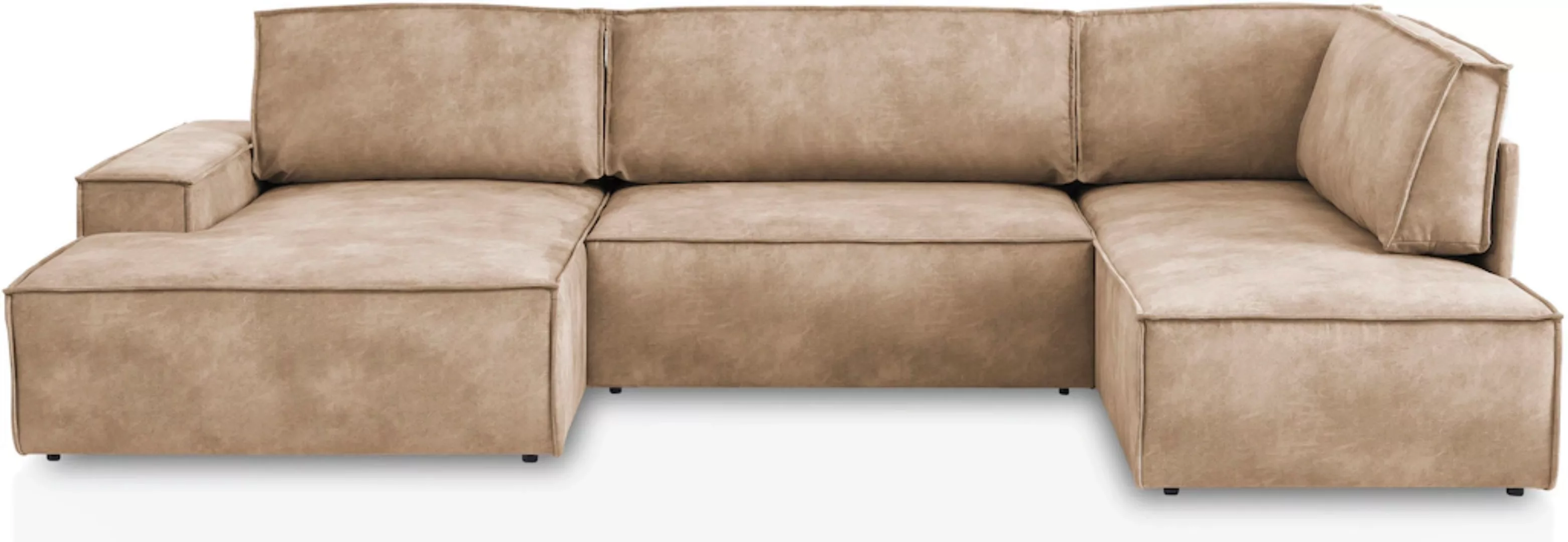 Home affaire Wohnlandschaft SHERWOOD XXL 329 cm, U-Form, Schlafsofa, Schlaf günstig online kaufen