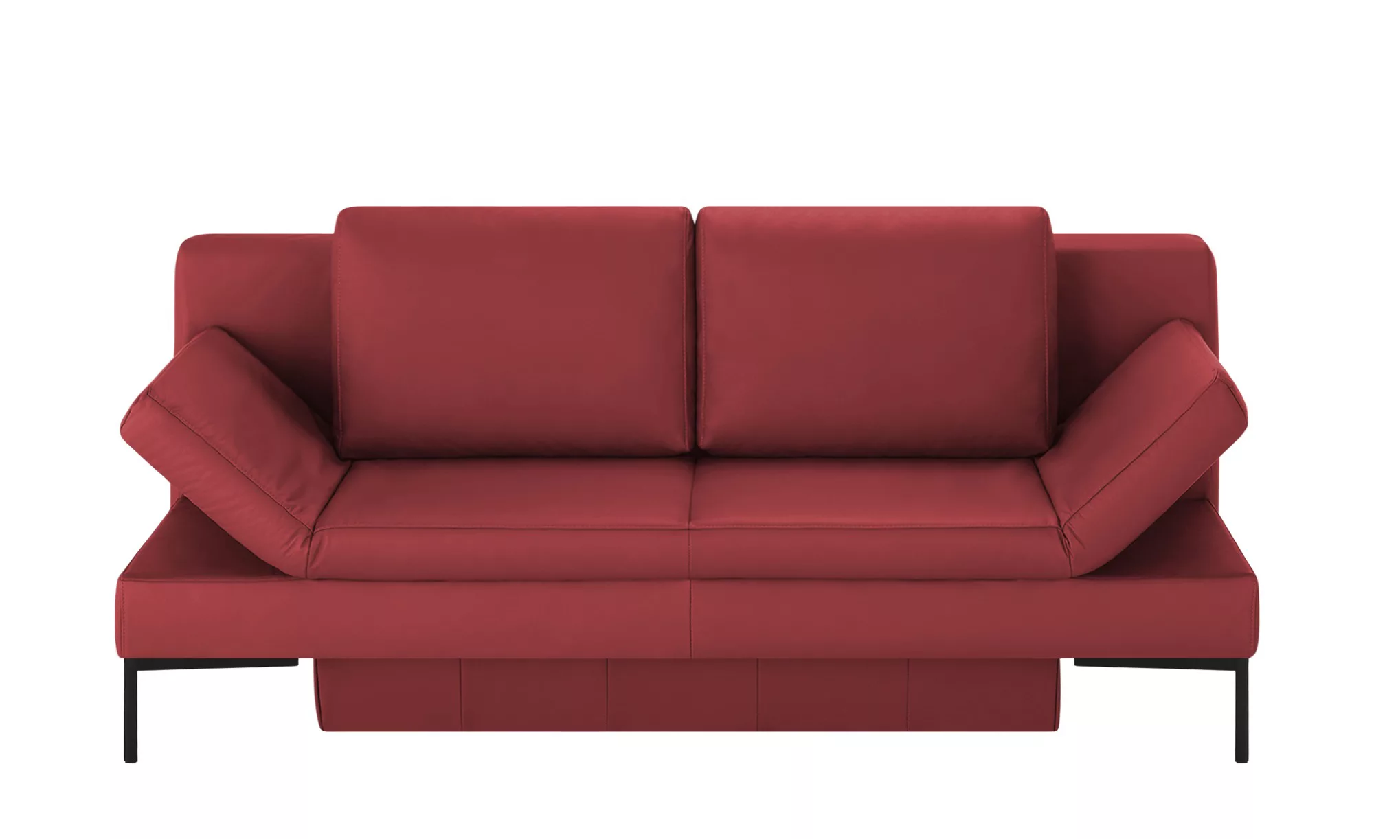 Schlafsofa  Kenny - rot - 204 cm - 88 cm - 91 cm - Polstermöbel > Sofas > E günstig online kaufen