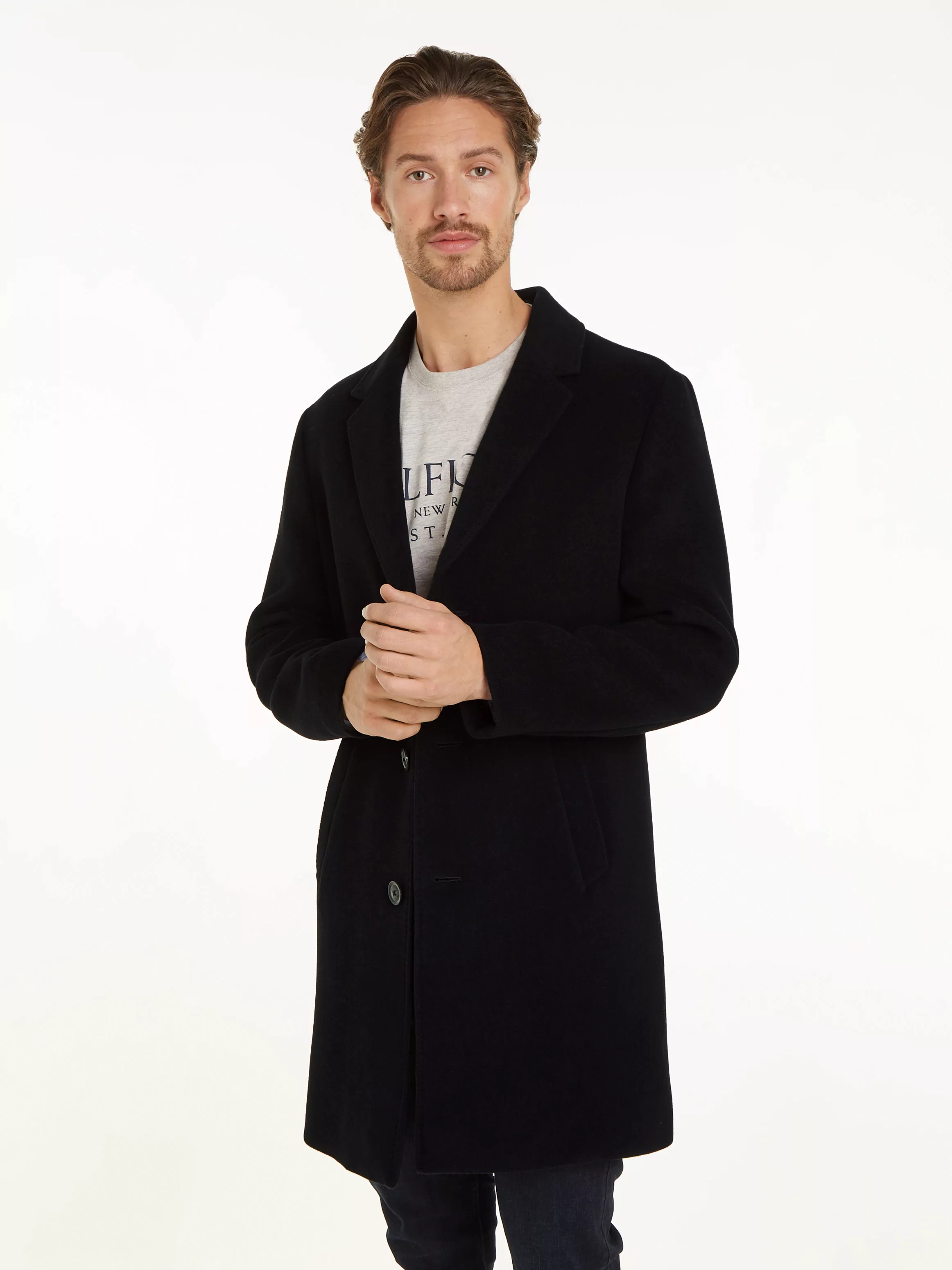 Tommy Hilfiger Langmantel "DC WOOL MIX COAT" günstig online kaufen