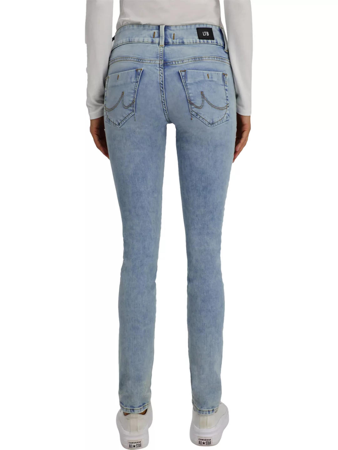 LTB Damen Jeans Molly M Super Slim Fit - Blau - Ennio Wash günstig online kaufen