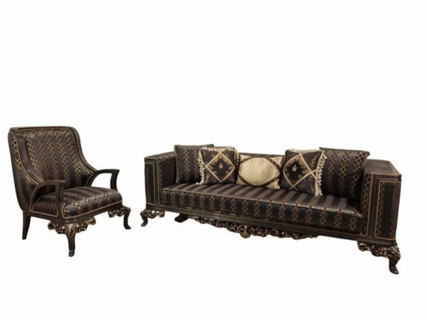 Xlmoebel Sofa Klassisches 3+1 Sitz Sofa Set Polstermöbel Couch Garnitur, 2 günstig online kaufen