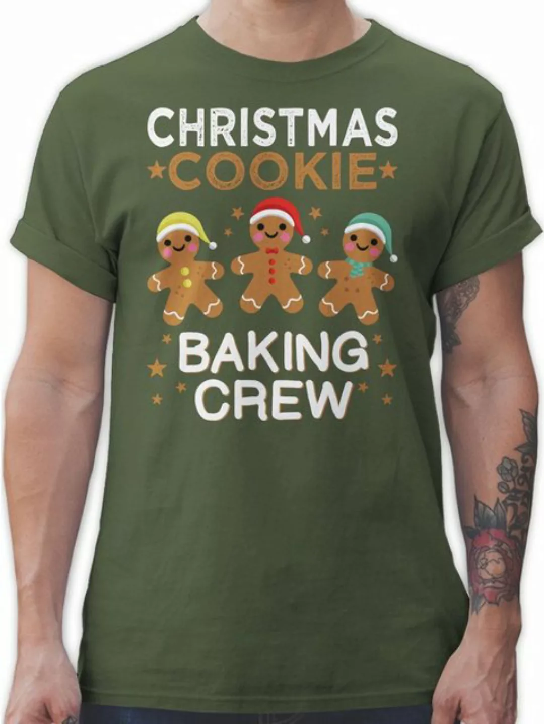 Shirtracer T-Shirt Christmas Cookie Baking Crew I Lebkuchenmännchen I Lebku günstig online kaufen