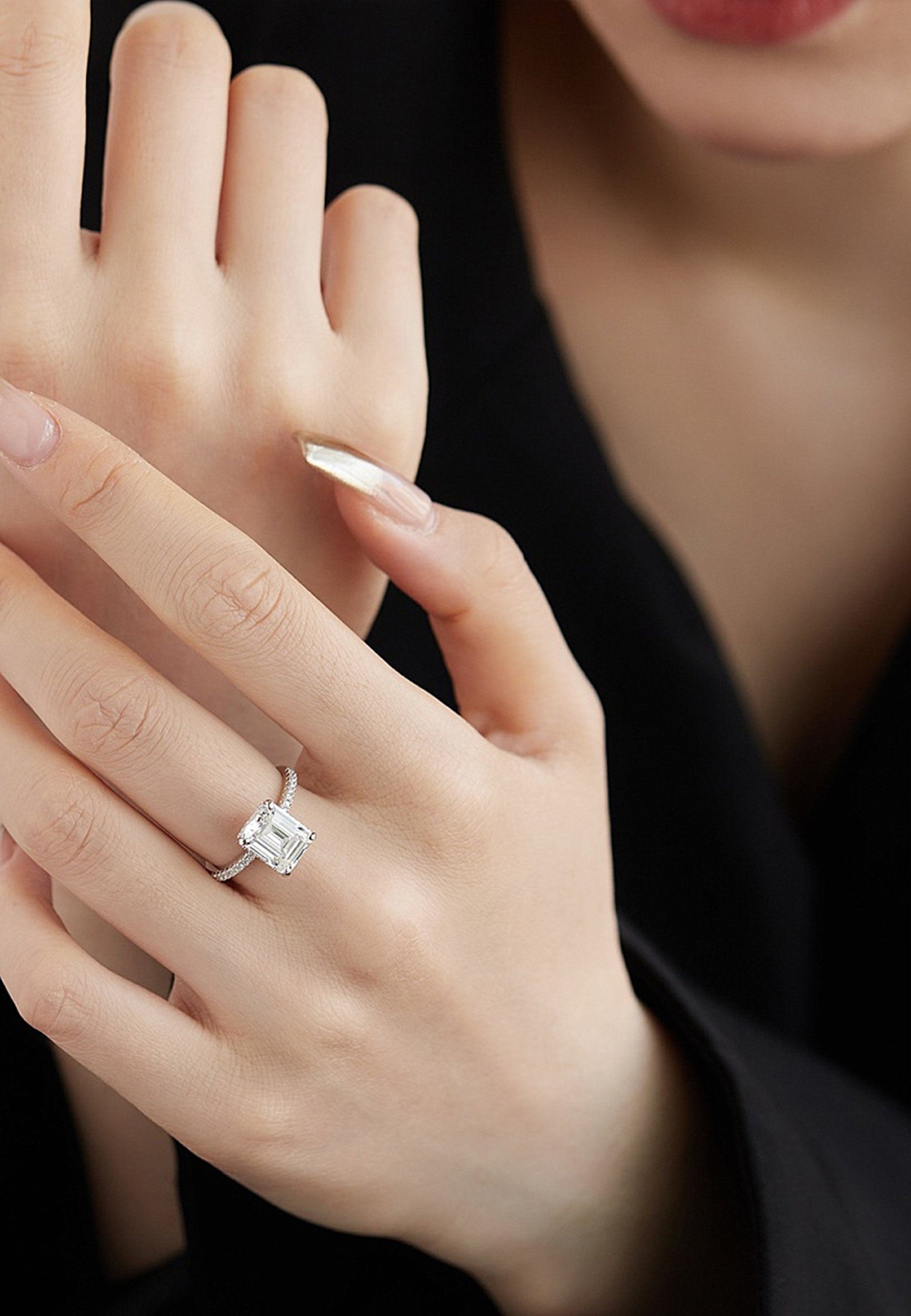 BRELLATO Silberring Damen Cocktailring Facetten Zirconia günstig online kaufen