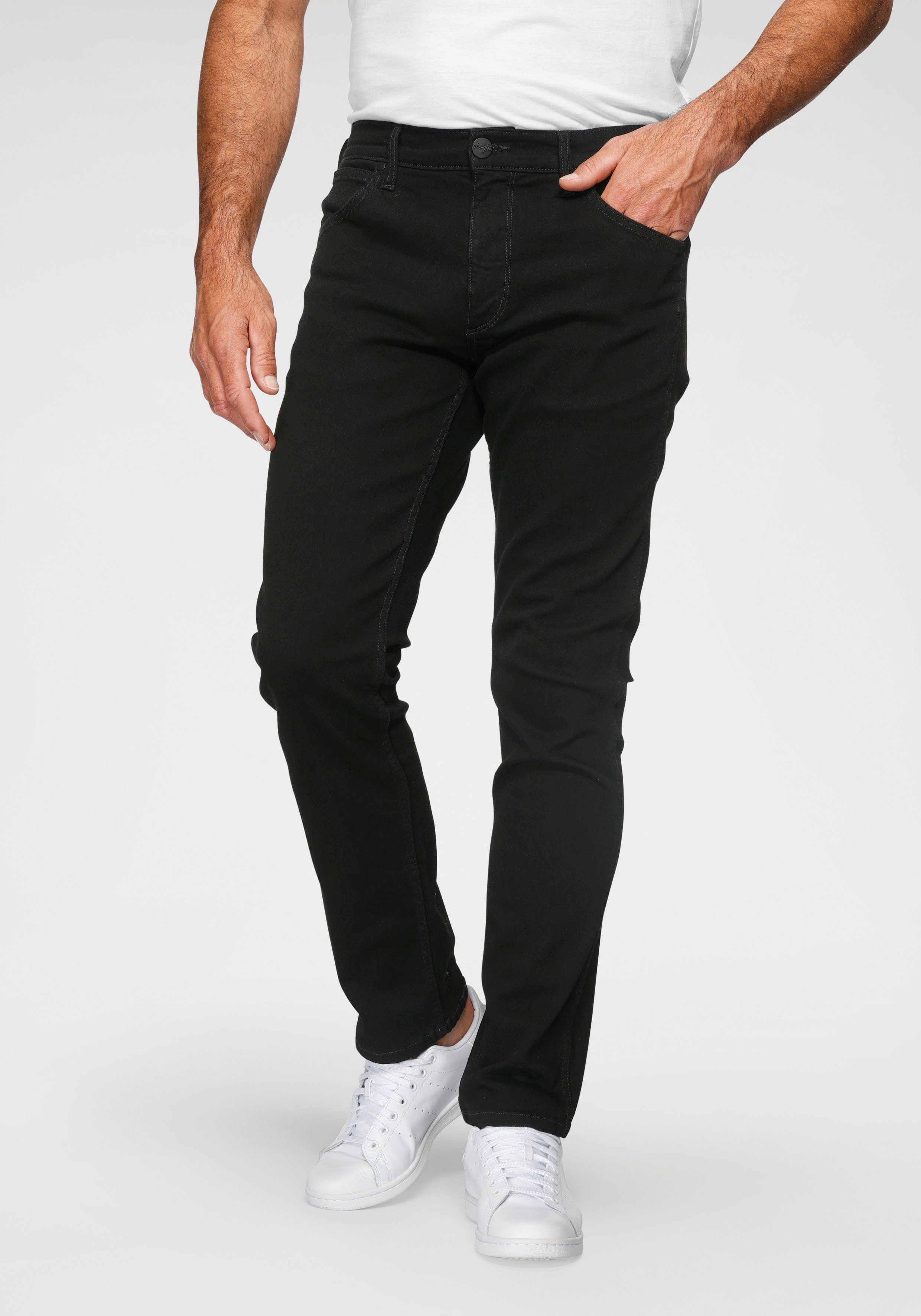 Wrangler Herren Jeans STRAIGHT - Mid Waist - Regular Fit - Blau Schwarz günstig online kaufen