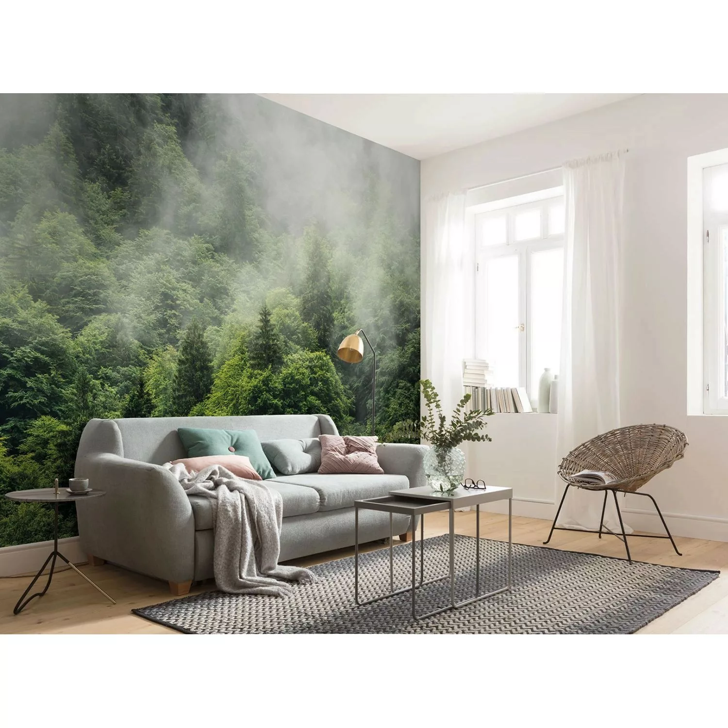 Komar Vliestapete »Digitaldruck Vlies - Forest Land - Größe 400 x 250 cm«, günstig online kaufen