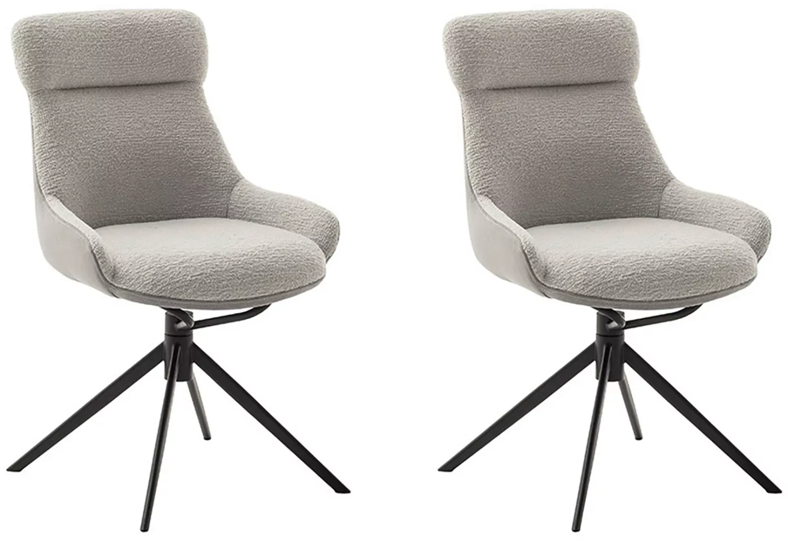 MCA furniture Esszimmerstuhl "PELION", Feingewebe, (2er-Set), drehbar 360, günstig online kaufen