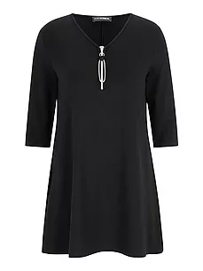 Long-Shirt 3/4-Arm Doris Streich schwarz günstig online kaufen