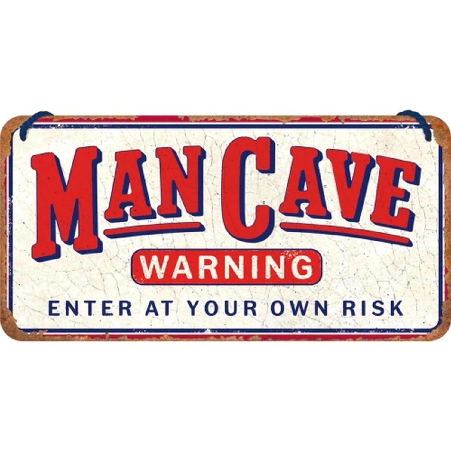 Nostalgic-Art Hängeschild Man Cave Warning günstig online kaufen