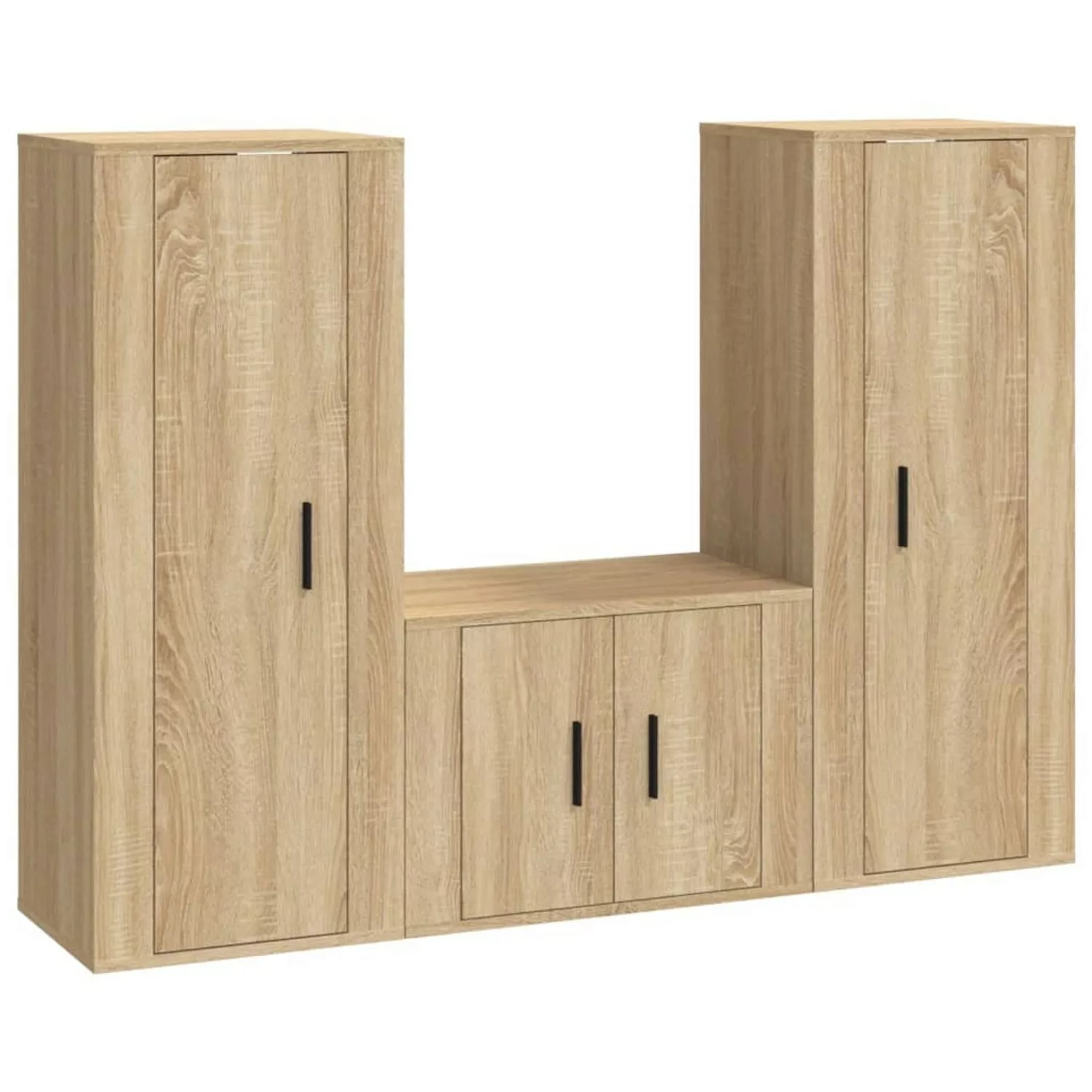 VidaXL 3-tlg. TV-Schrank-Set Sonoma-Eiche Holzwerkstoff  Modell 30 günstig online kaufen