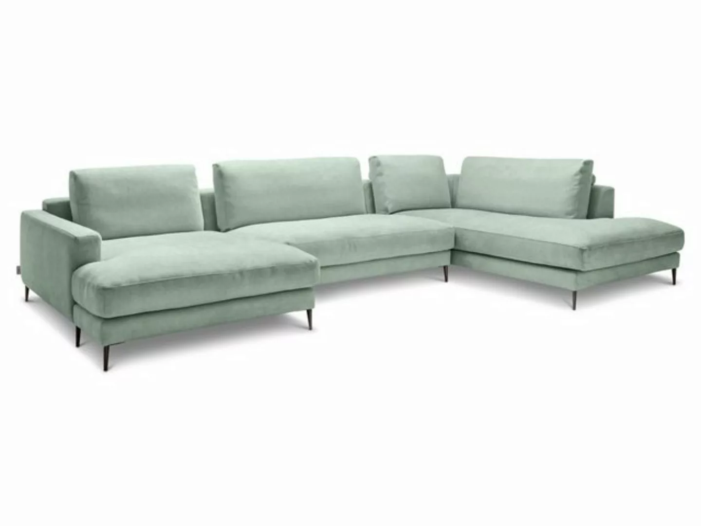 SANSIBAR Living Polsterecke Polsterecke SANSIBAR RÖMÖ U-F 170x223 cm türkis günstig online kaufen