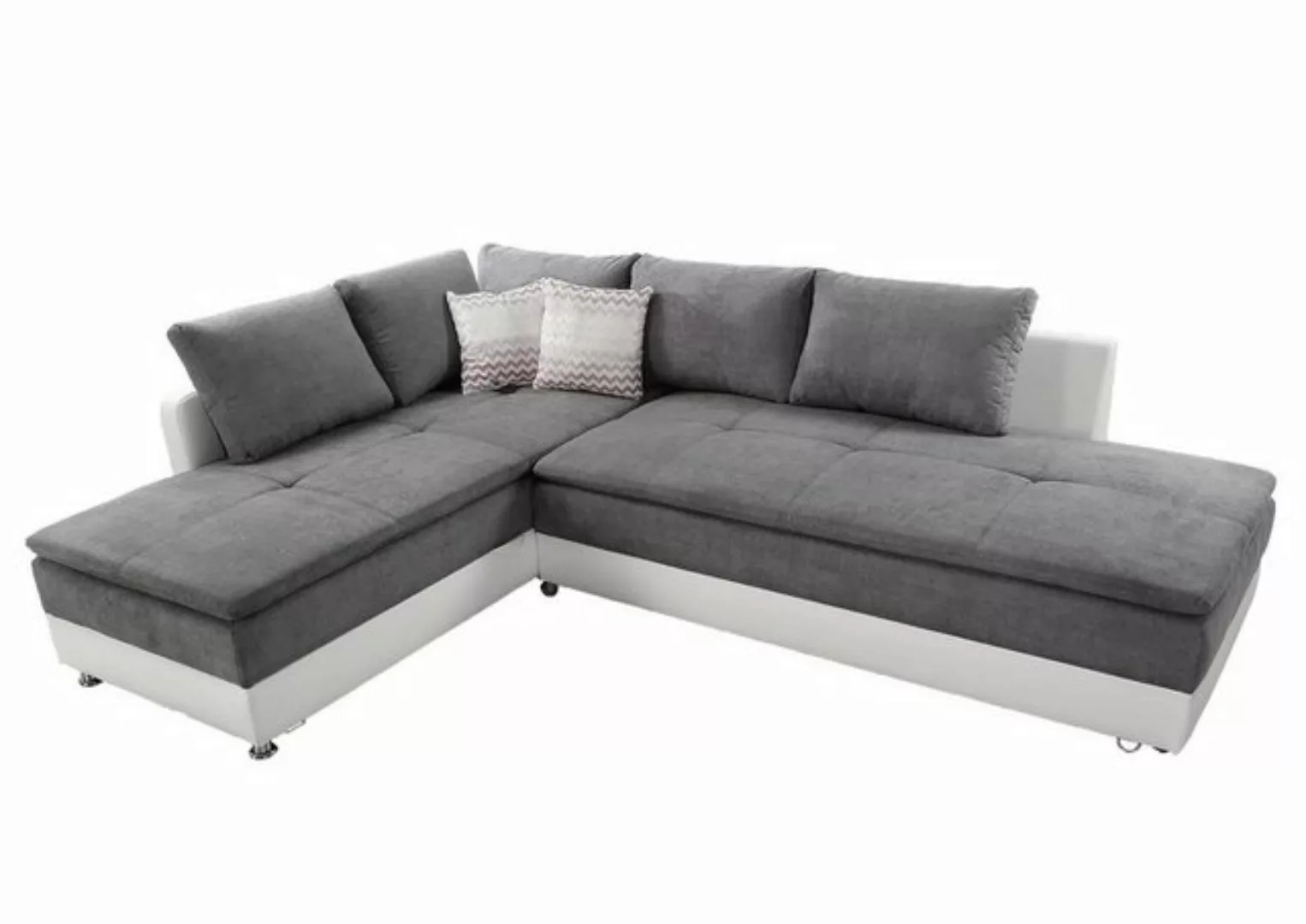 luma-home Ecksofa 15104, Dauerschläfer-Doppelbett 306x223 cm, Schwenkteil r günstig online kaufen