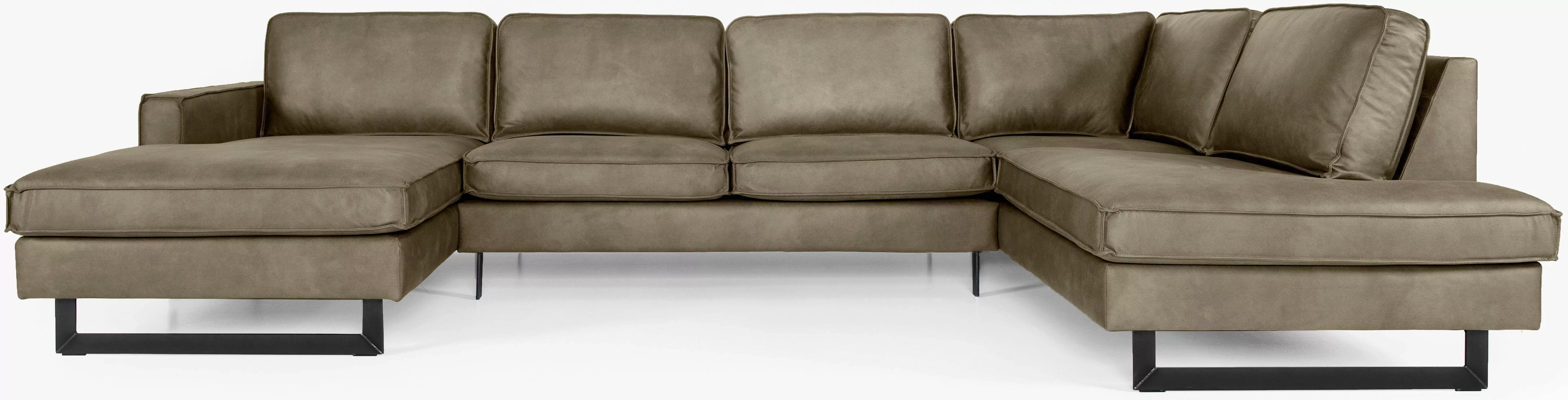 Places of Style Wohnlandschaft "Pinto, 350 cm, U-Form, XXL, mit Ottomanen", günstig online kaufen