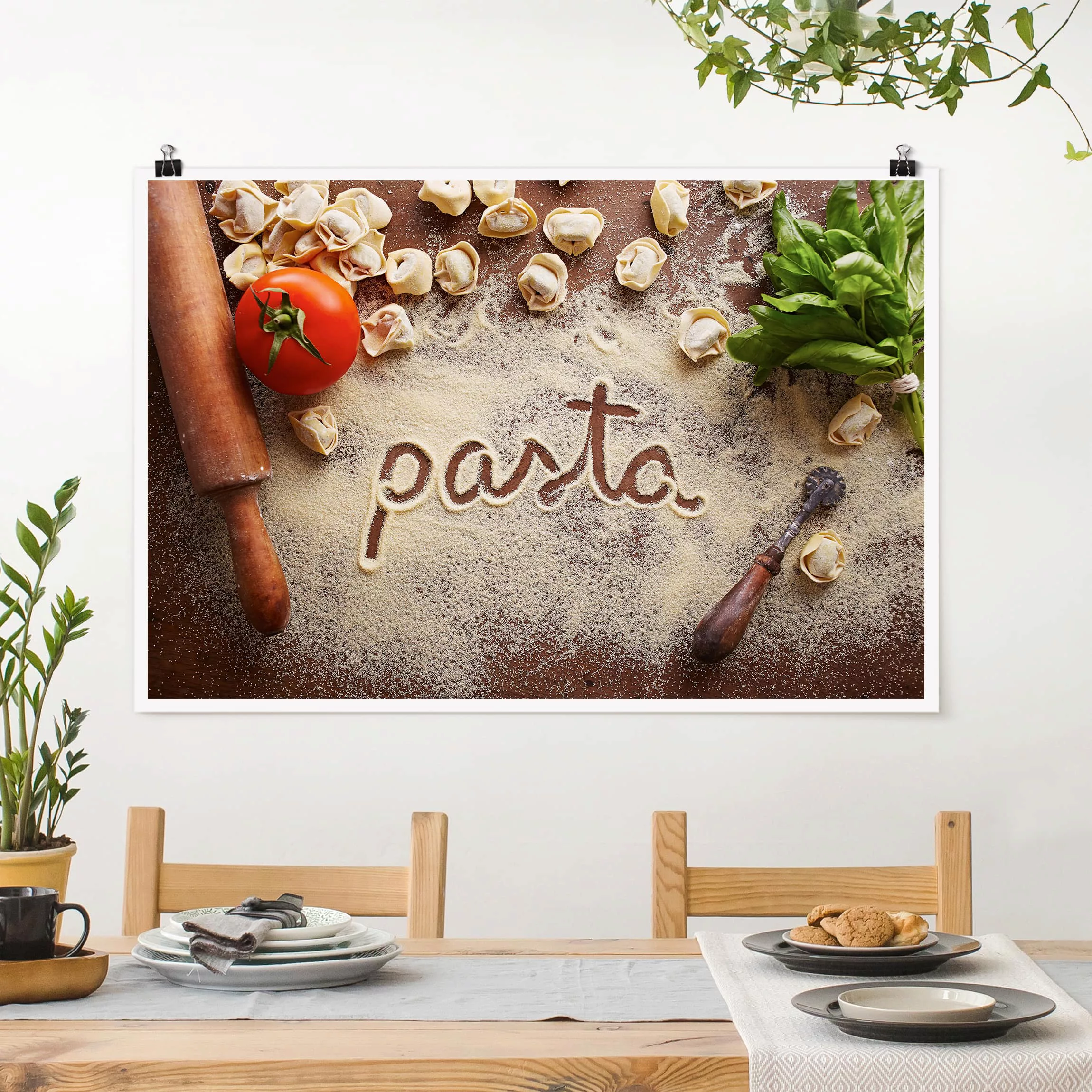 Poster Küche - Querformat Pasta Italiana günstig online kaufen