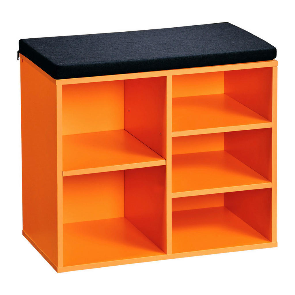 Kesper Schuhregal orange Spanplatte B/H/T: ca. 51,5x48x29,5 cm günstig online kaufen