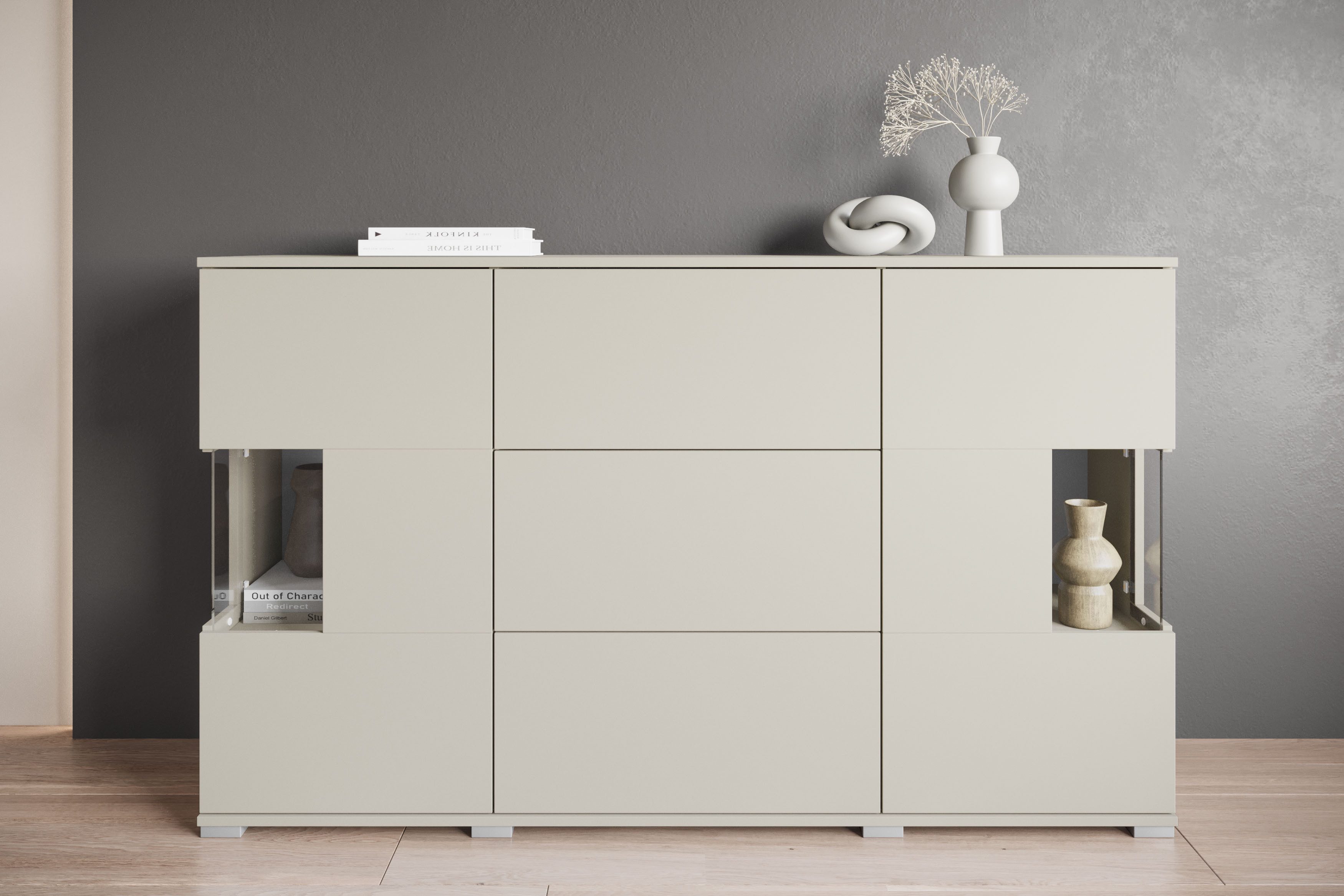 INOSIGN Sideboard "Kenia", (1 St.), Sideboard mit 3 Schubladen, 6 Fächern, günstig online kaufen