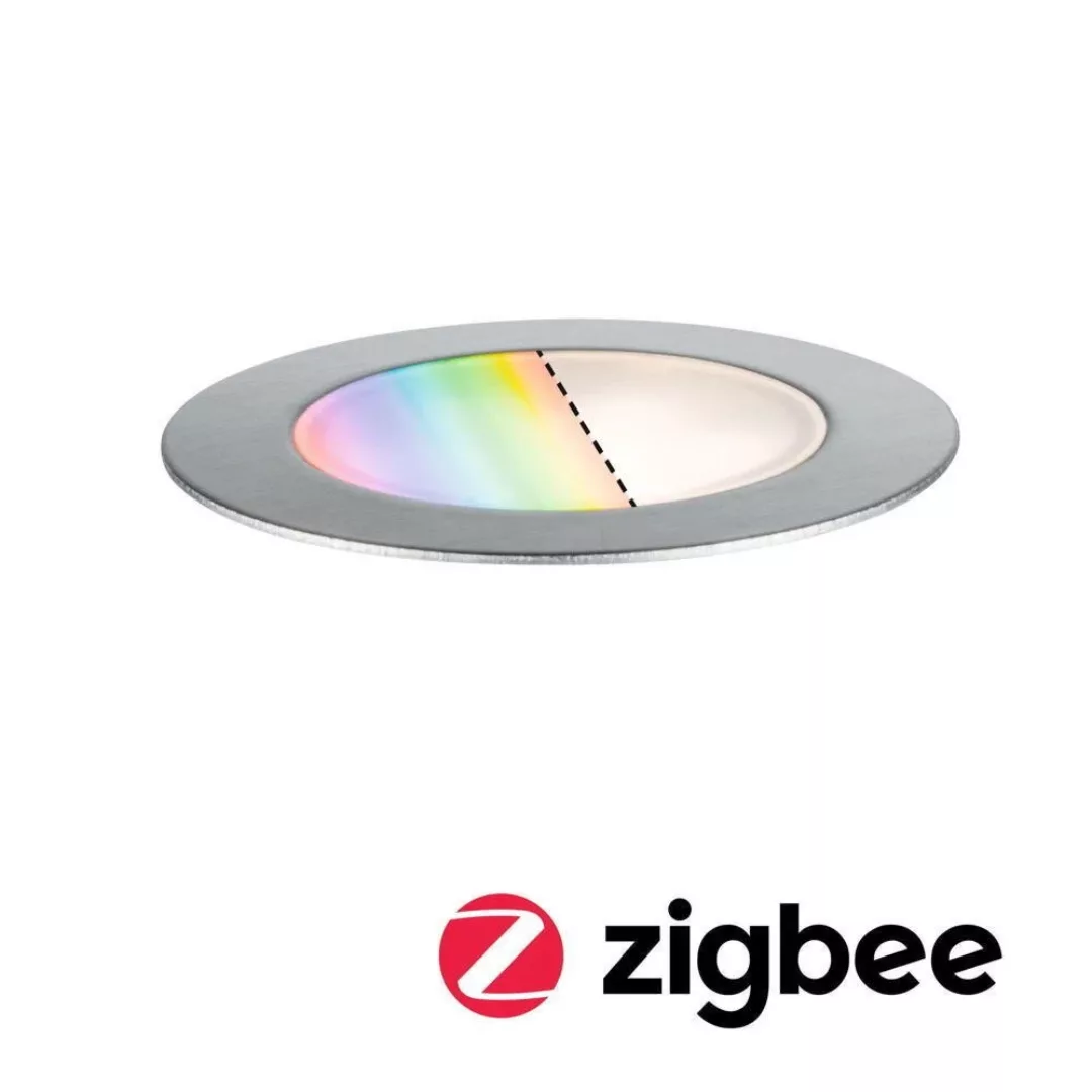 LED Zigbee Plug & Shine Bodeneinbauleuchte Floor RGBW in Edelstahl 2W 65lm günstig online kaufen