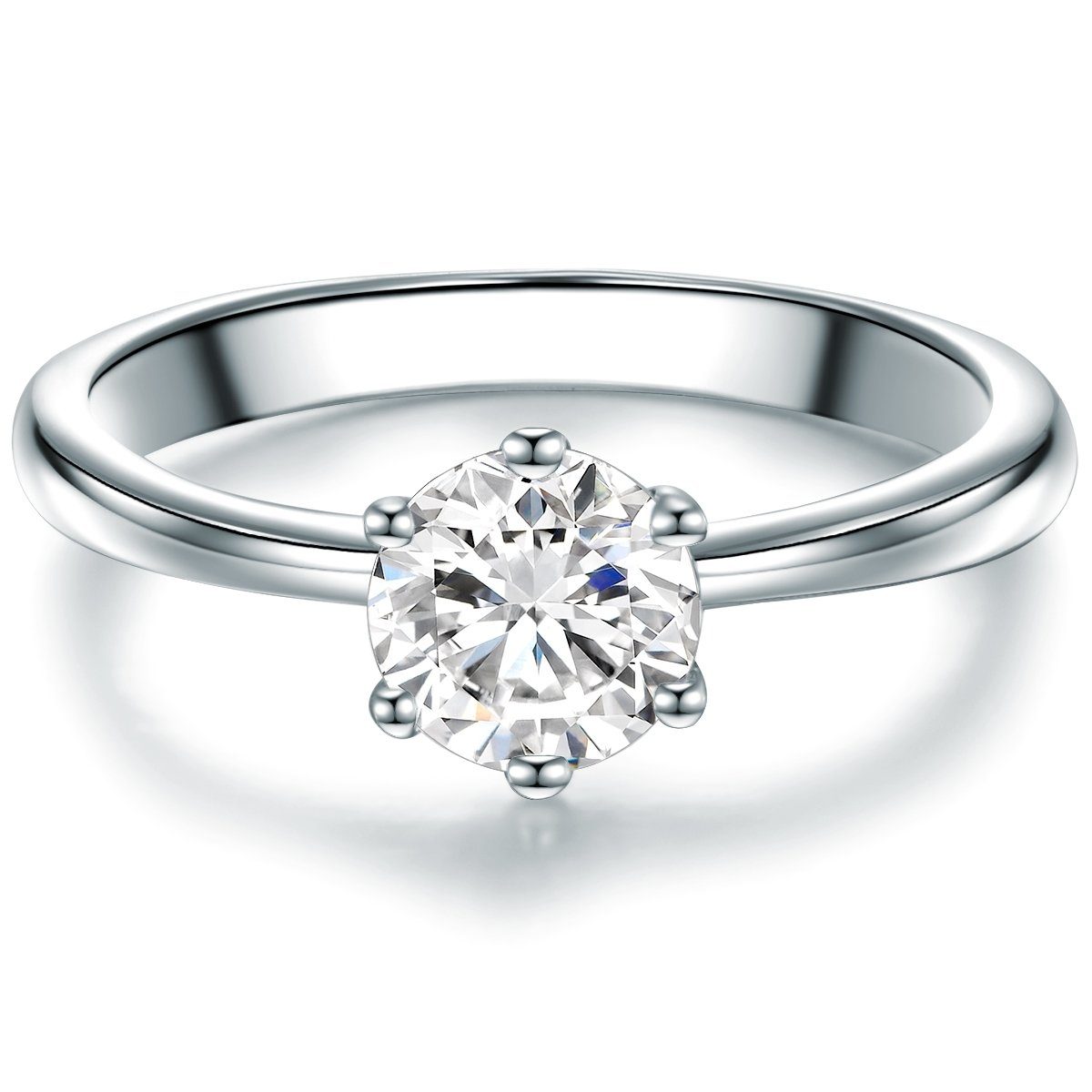 Trilani Silberring Verlobungsring aus 925 Sterling günstig online kaufen