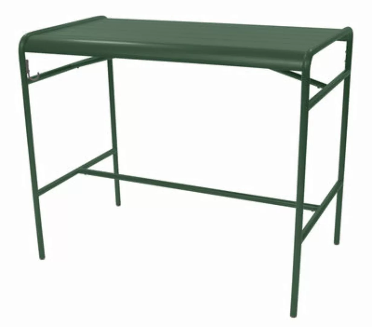 hoher Tisch Luxembourg metall grün / für 4 Personen - 126 x 73 cm - Fermob günstig online kaufen
