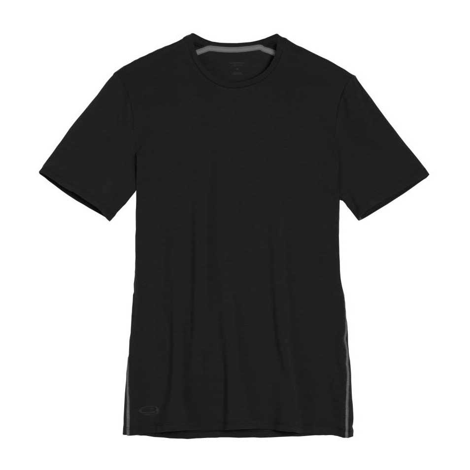 Icebreaker Anatomica Crew Kurzarm-funktionsunterhemd XL Jet HTHR / Black günstig online kaufen