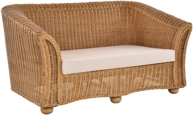 Krines Home Loungesofa Wohnzimmer Rattansofa Vita Lounge Sofa Wohnzimmer Na günstig online kaufen