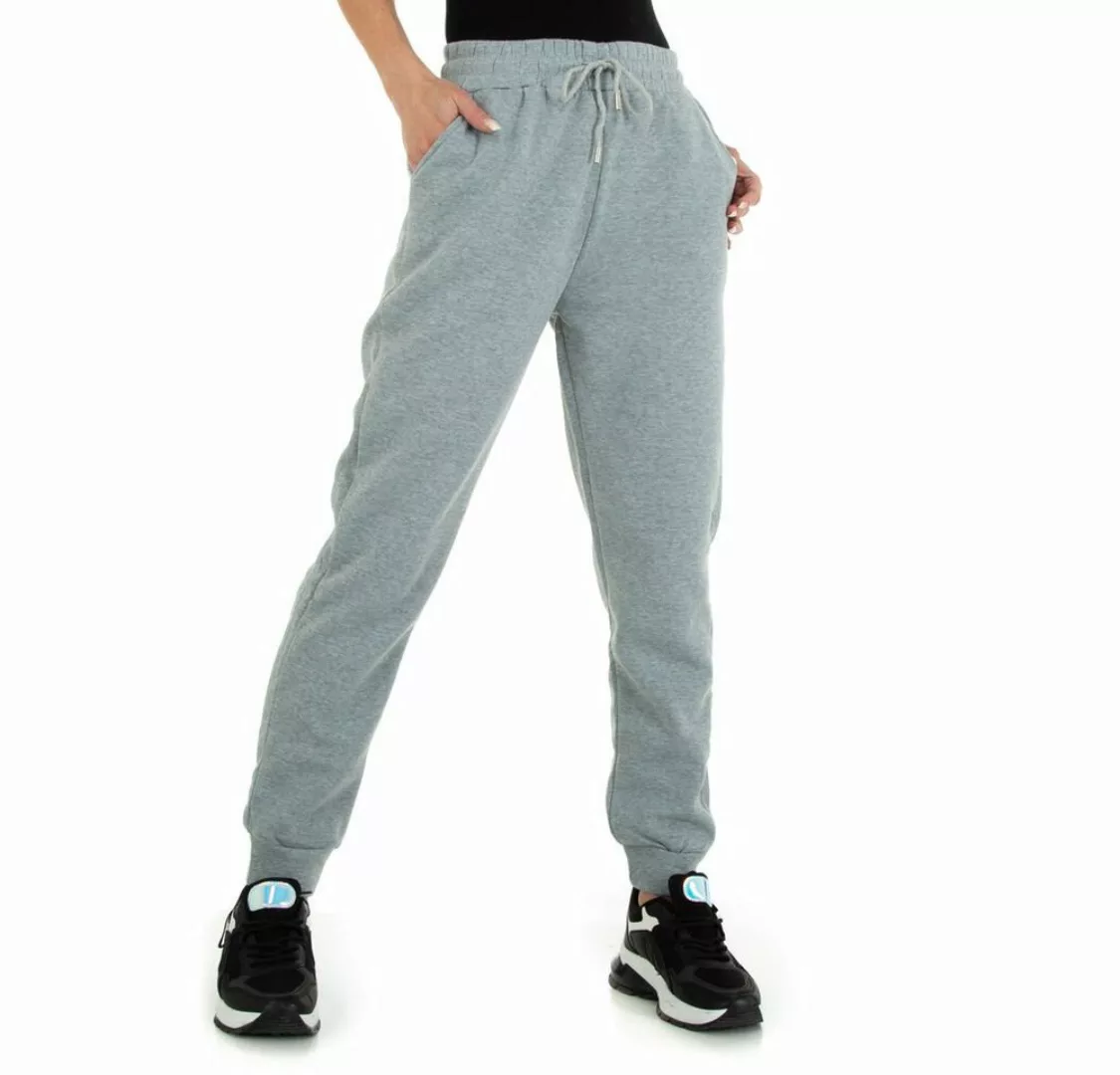 Ital-Design Boyfriend-Hose Damen Freizeit Gefüttert Boyfriend-Hose in Grau günstig online kaufen