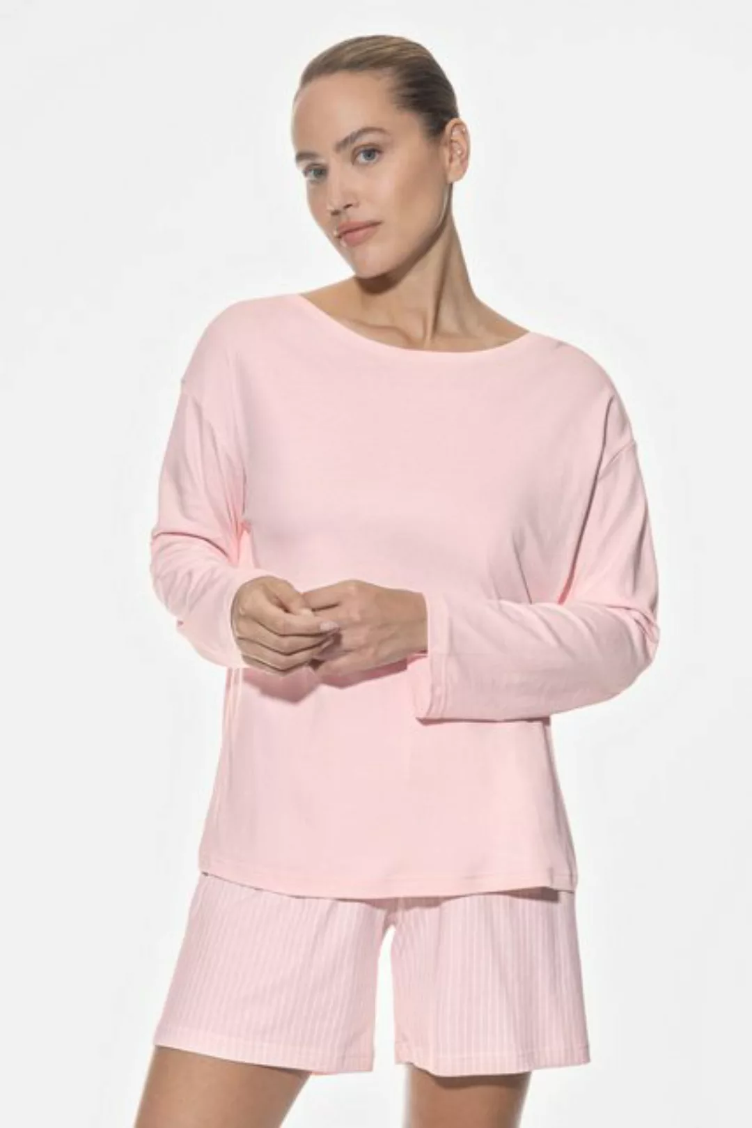 Mey Pyjamaoberteil Serie Adorable Lines Uni (1-tlg) günstig online kaufen