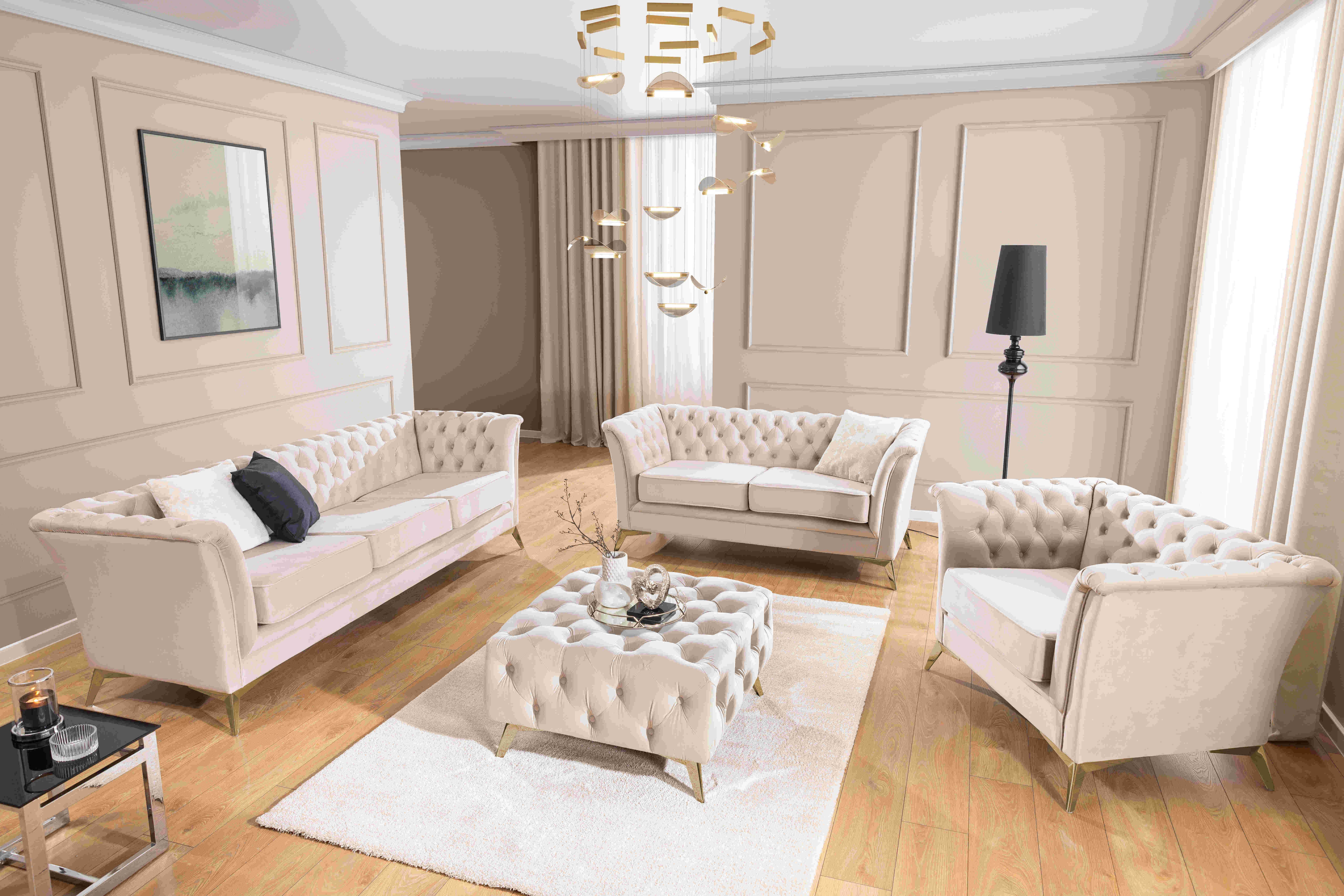 S-Style Möbel Chesterfield-Sofa Whitby, 3-Sitzer aus günstig online kaufen