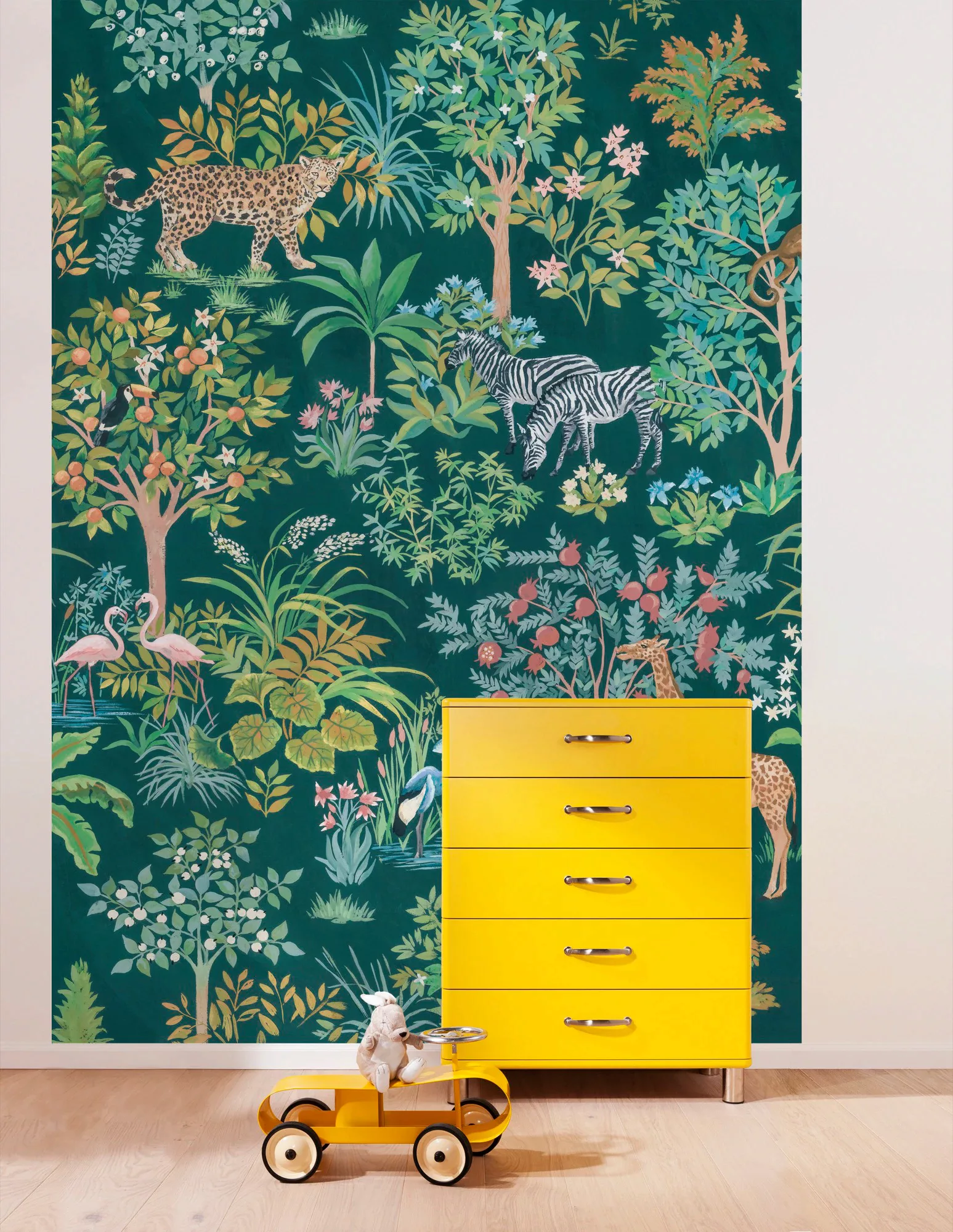 KOMAR Vlies Fototapete - Happy Jungle - Größe 200 x 280 cm mehrfarbig günstig online kaufen