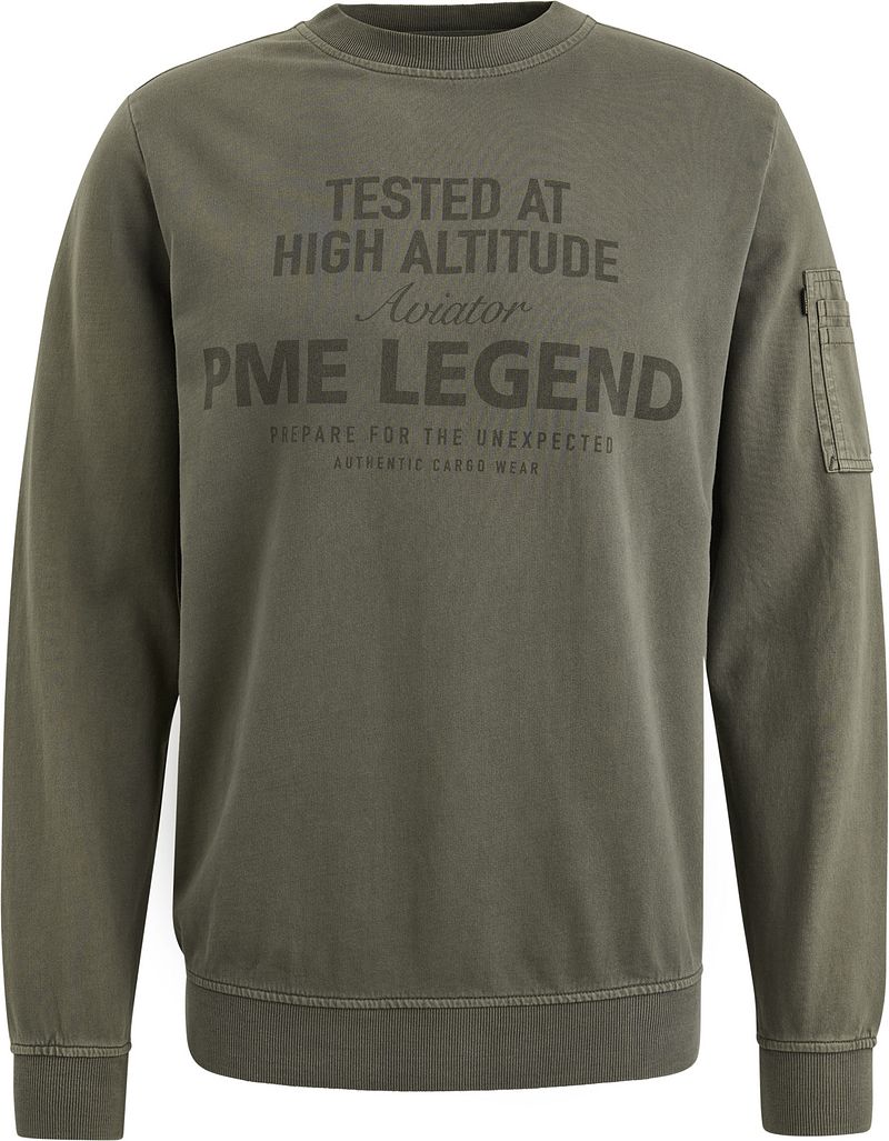 PME Legend Sweater Logo Beluga Grün - Größe L günstig online kaufen