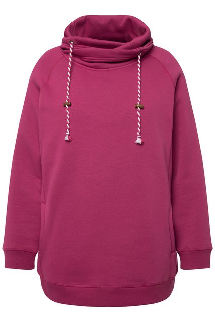 Ulla Popken Sweatshirt Sweatshirt weiter Stehkragen Taschen günstig online kaufen