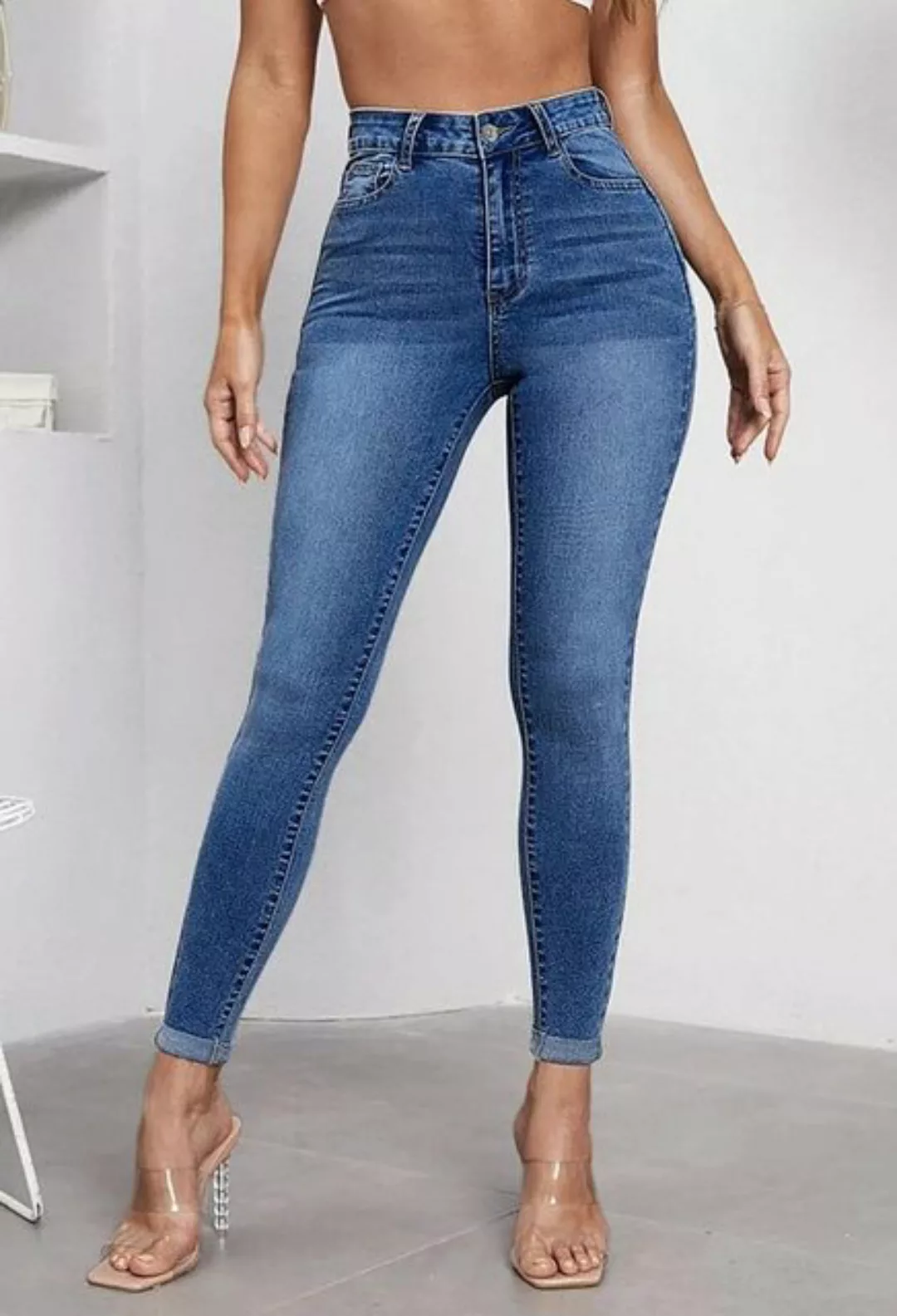 CHENIN Skinny-fit-Jeans Stretch-leggings im slim fit, damen-jeans Röhrenjea günstig online kaufen