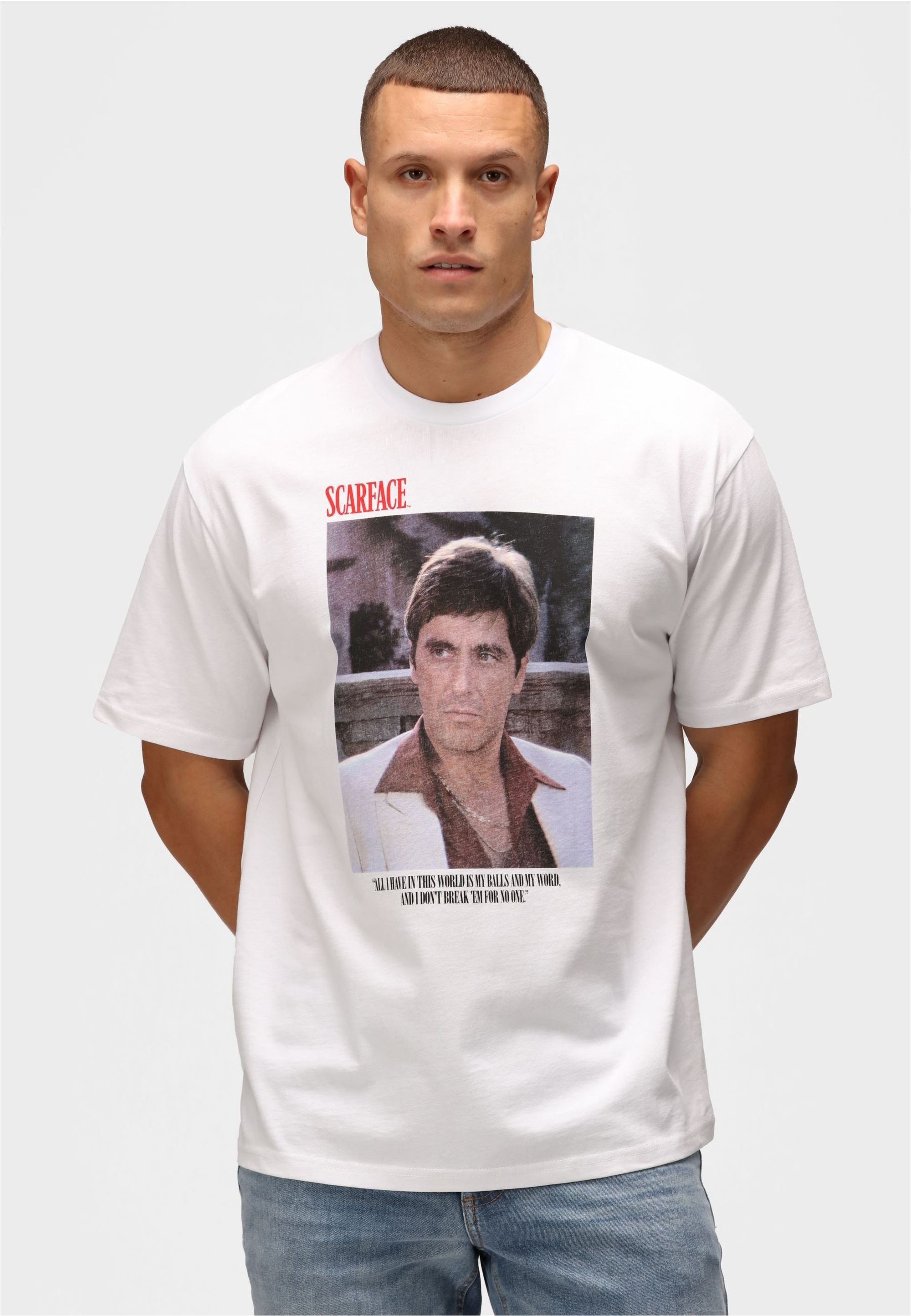 Recovered T-Shirt "Scarface All I have in this world", im zeitlosen Design günstig online kaufen