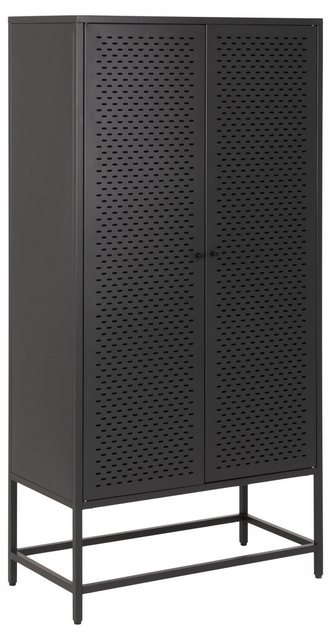 ACTONA GROUP Mehrzweckschrank in schwarz, Stahl - 80x160x40cm (BxHxT) günstig online kaufen