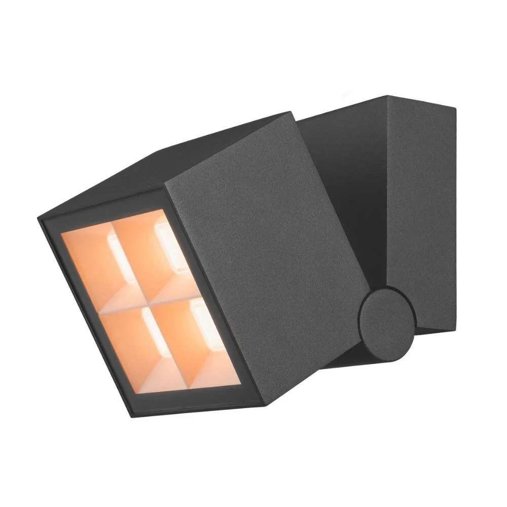 LED Wand- und Deckenleuchte S-Cube in Anthrazit 4x 3,75W 1000lm IP65 günstig online kaufen