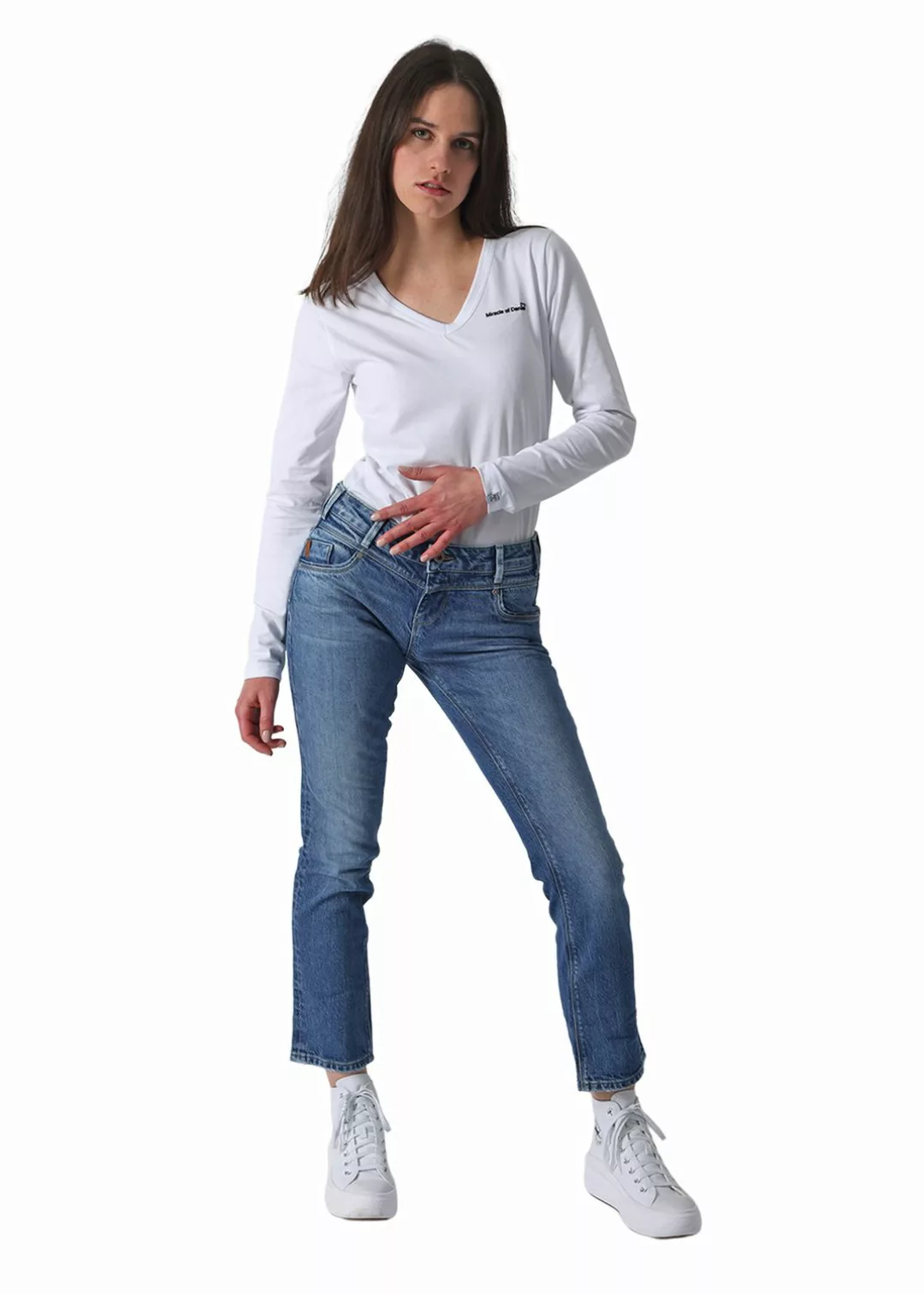 M.O.D. Damen Jeans REA - Regular Fit - Blau - Spy Blue günstig online kaufen