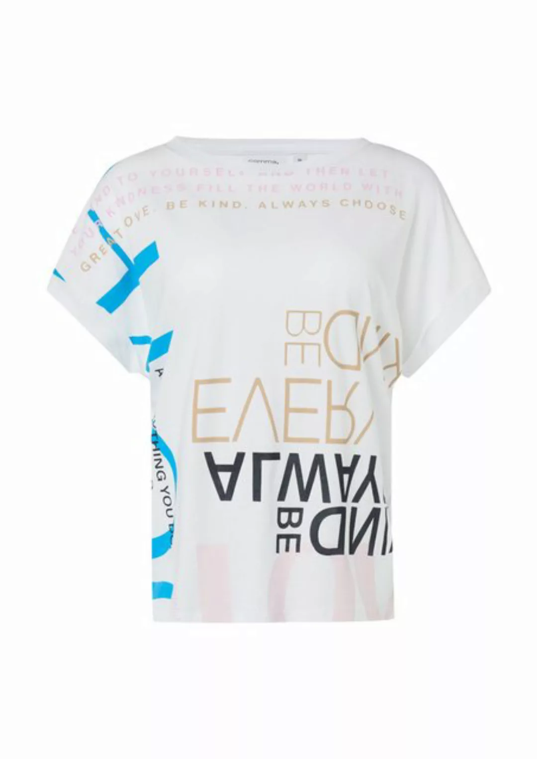 comma casual identity Kurzarmshirt T-Shirt mit Artwork Artwork, Logo günstig online kaufen